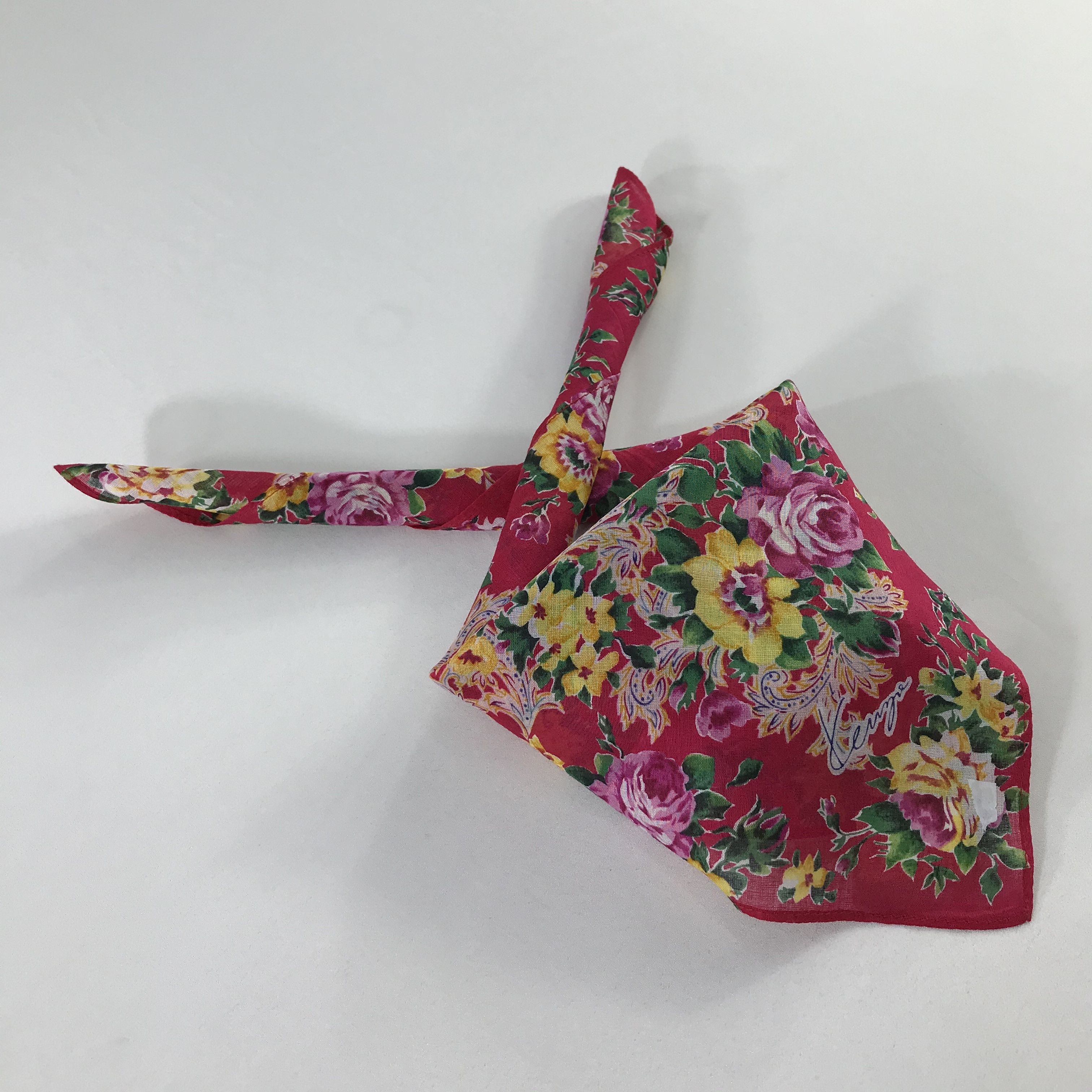 Kenzo × Vintage Kenzo Bandana / Handkerchief / Neckerchief - S811 Size ONE SIZE - 4 Thumbnail