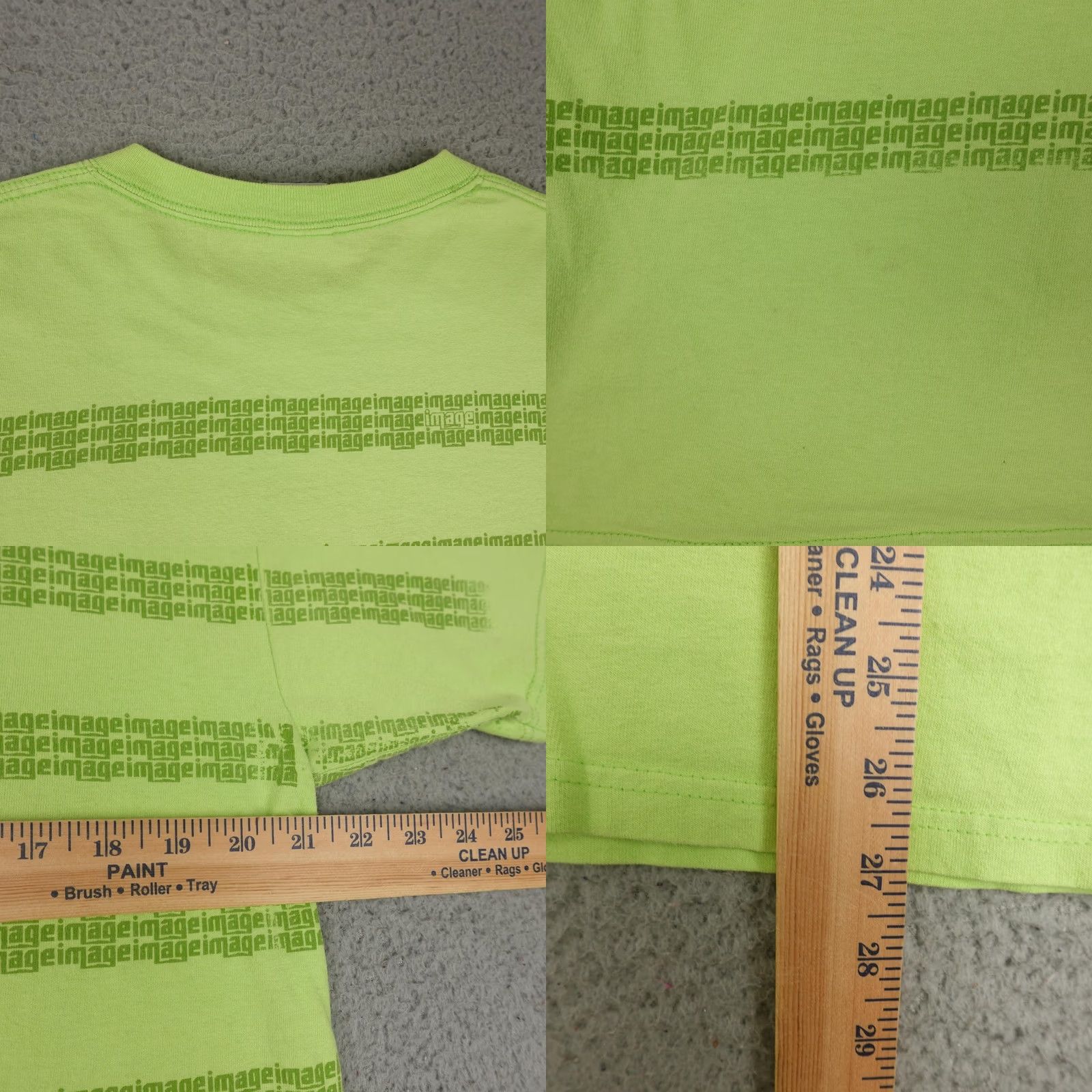 Anvil Anvil Shirt Mens Large Green Graphic Neon Image All Over Print AOP Tee Cotton Size US L / EU 52-54 / 3 - 9 Thumbnail