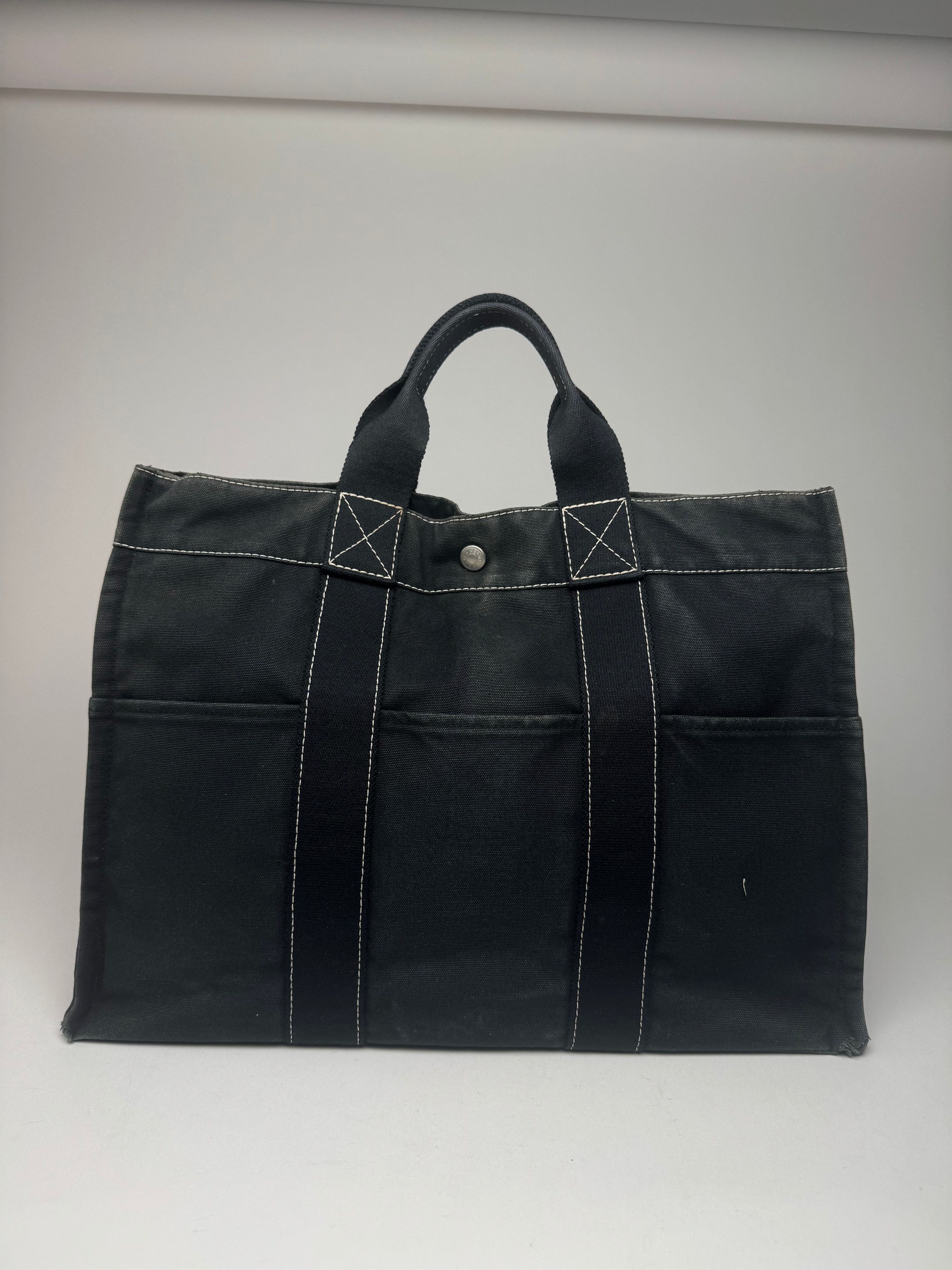 Other Vintage Hermes Shopper bag black Size ONE SIZE - 1 Thumbnail
