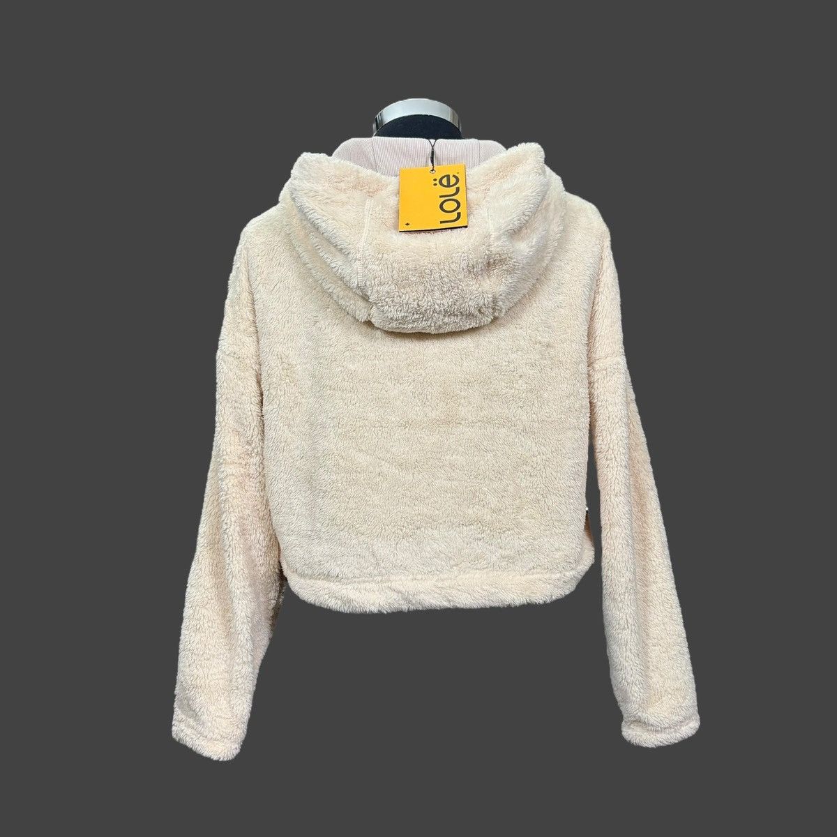 Other Lole Women’s Yana Sherpa Beige Cropped Hoodie Sz L Size L / US 10 / IT 46 - 2 Thumbnail