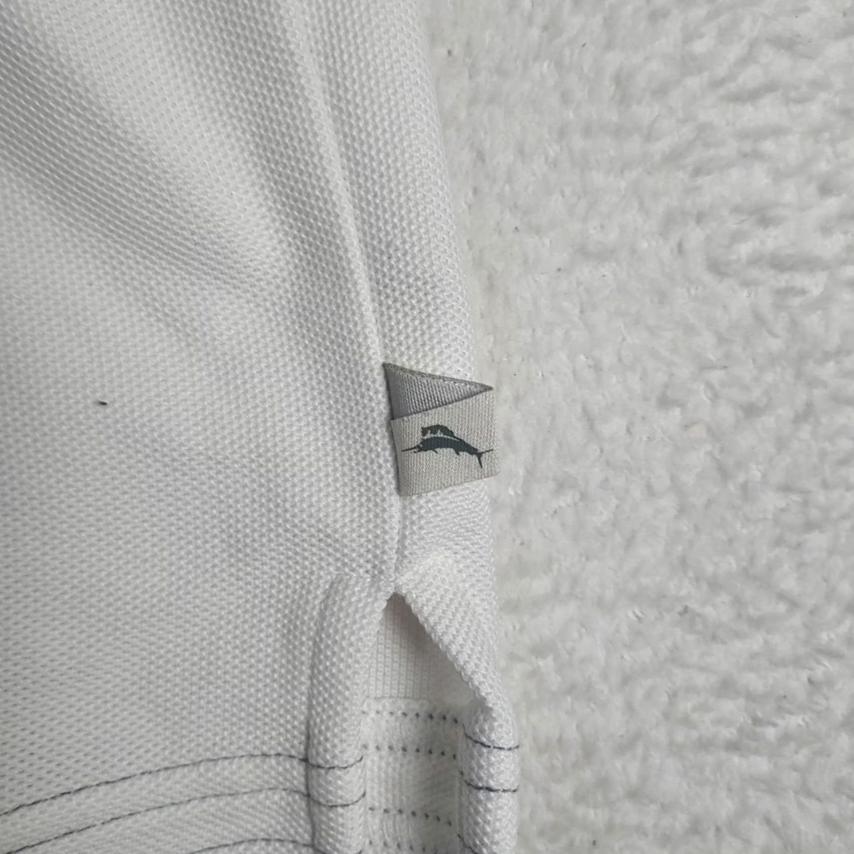 Tommy Bahama Tommy Bahama Polo Shirt Mens XL White Short Sleeve Cotton Supima Knit Breathable Logo Casual Golf Island Zone Regular Size US XL / EU 56 / 4 - 6 Thumbnail