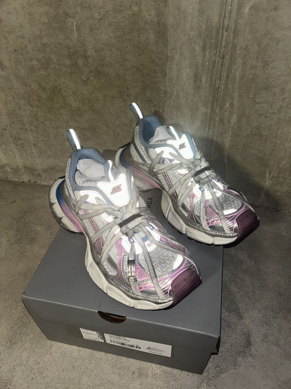 Balenciaga Balenciaga 3 XL Extreme Lace sneakers Size US 8 / EU 41 - 4 Thumbnail
