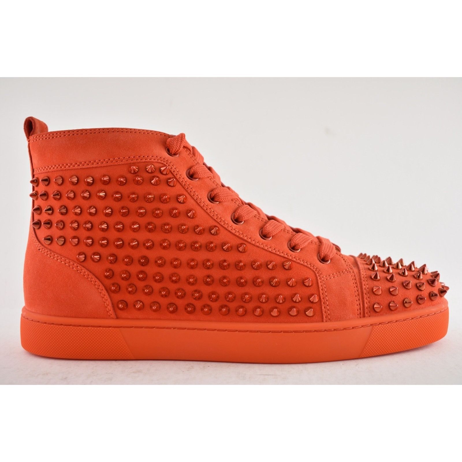 Christian Louboutin Christian Louboutin Louis Flat Spike Tomate Red Orange High Size US 11 / EU 44 - 2 Thumbnail
