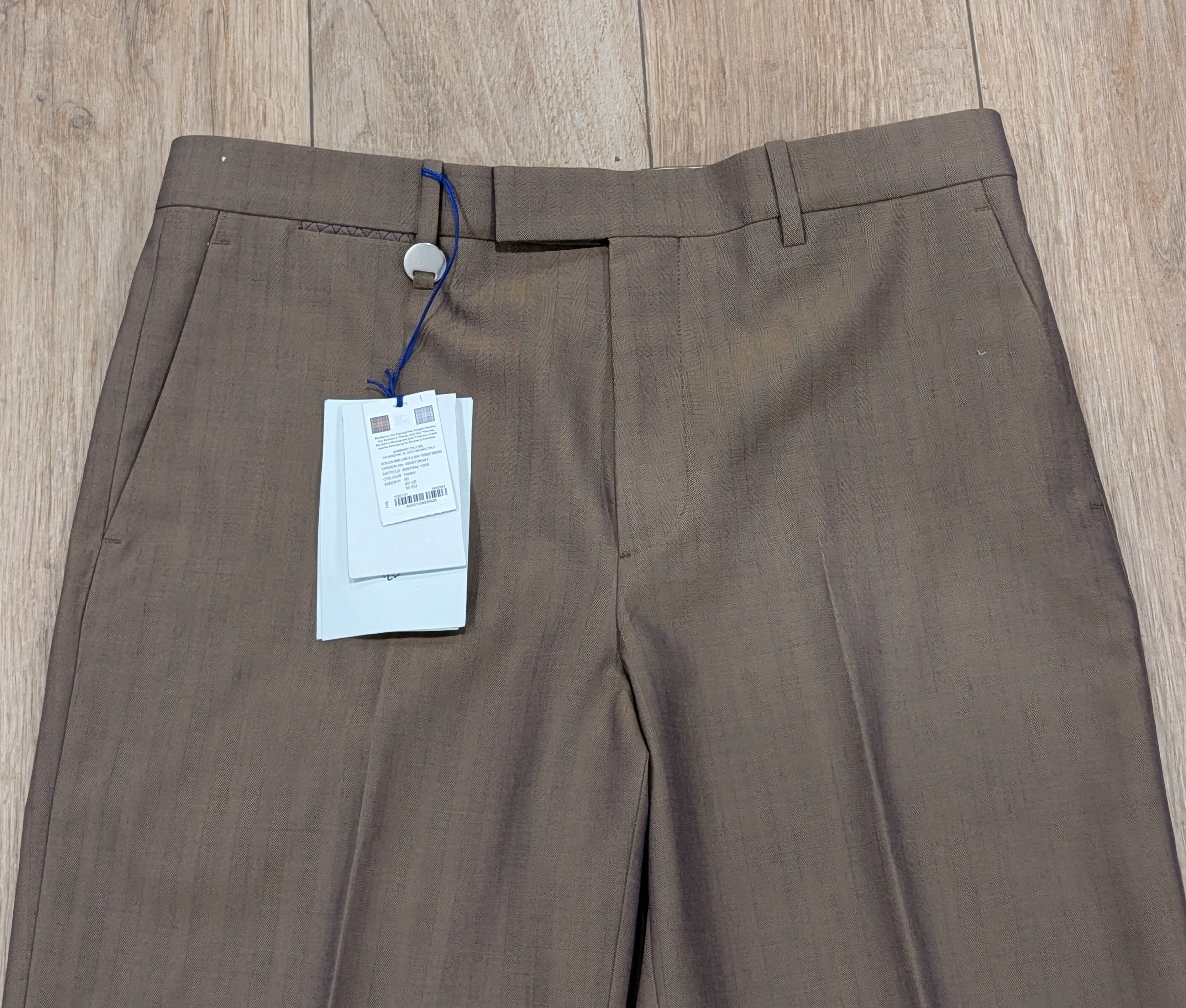Burberry Burberry Wool Tailored Trousers Pants Tawny Brown 50 US 34 Size US 34 / EU 50 - 2 Thumbnail