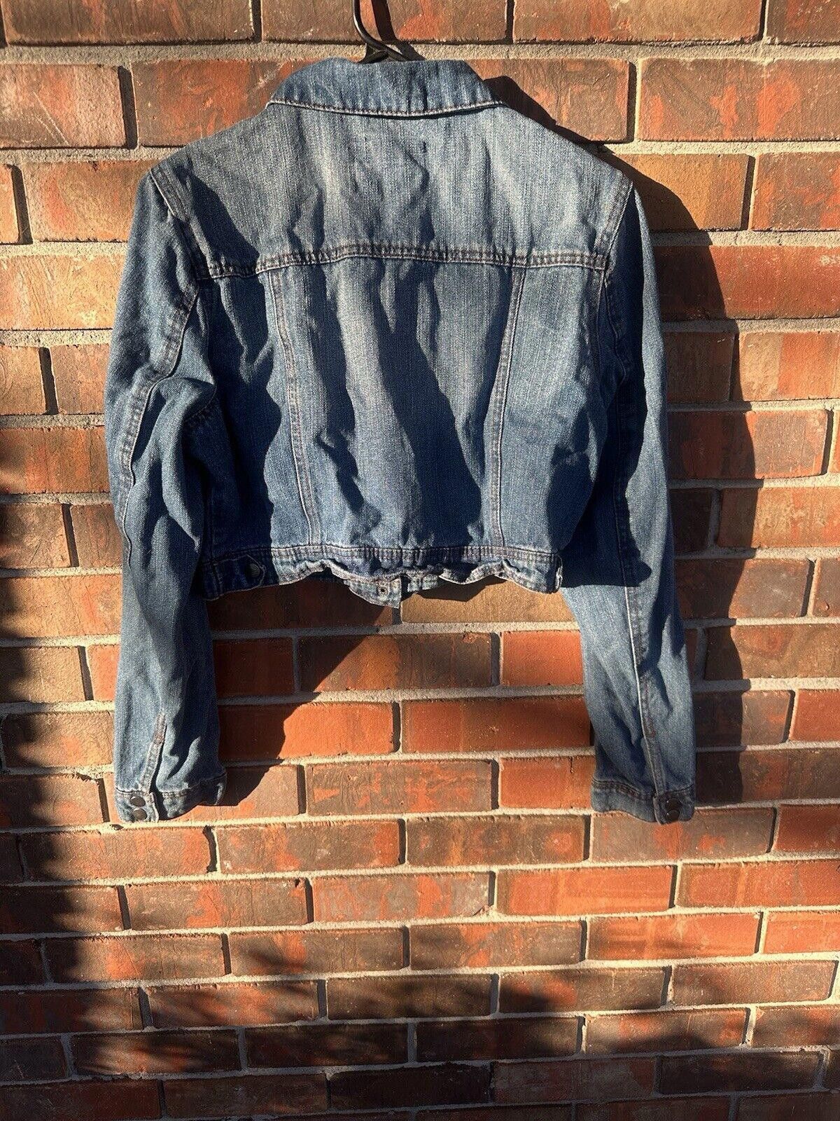 Designer Ci Sono Large Denim Jacket Y2K Size L / US 10 / IT 46 - 6 Thumbnail