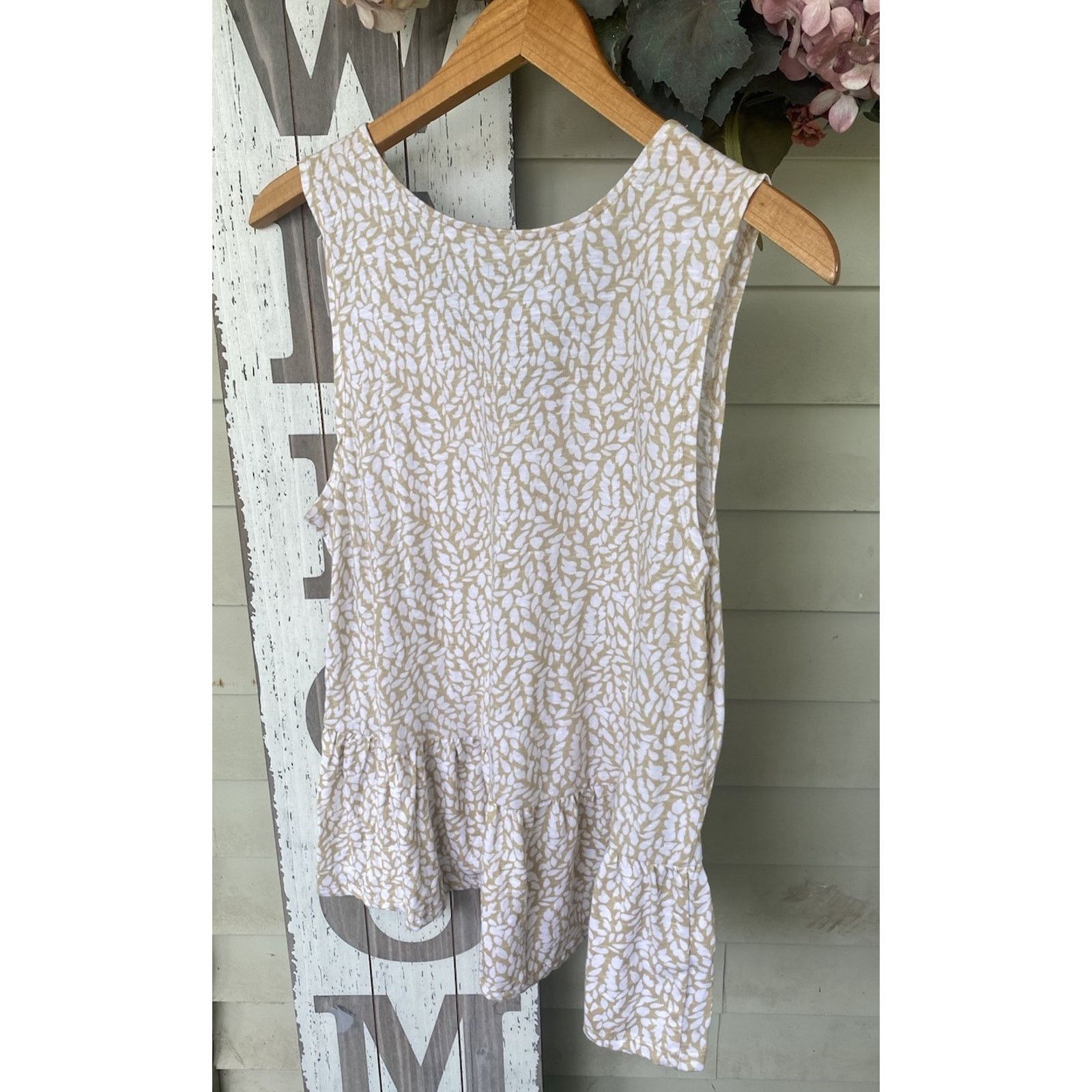 Loft NWT LOFT Tank Shirt Women’s Large Beige Size L / US 10 / IT 46 - 3 Thumbnail