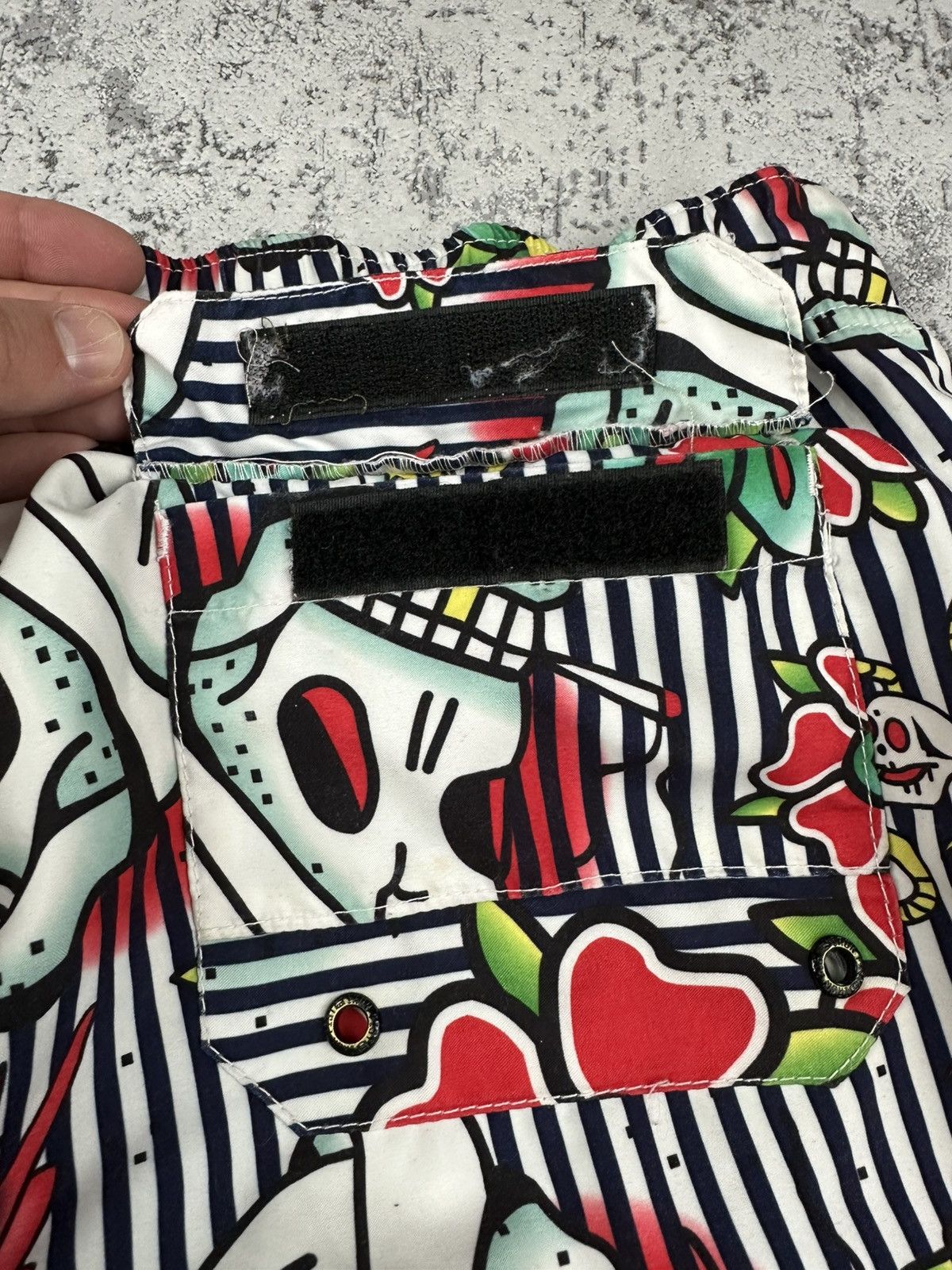 Iron Fist Iron Fist Tattoo Swim Shorts – Skull Flower Print Size US 34 / EU 50 - 4 Thumbnail