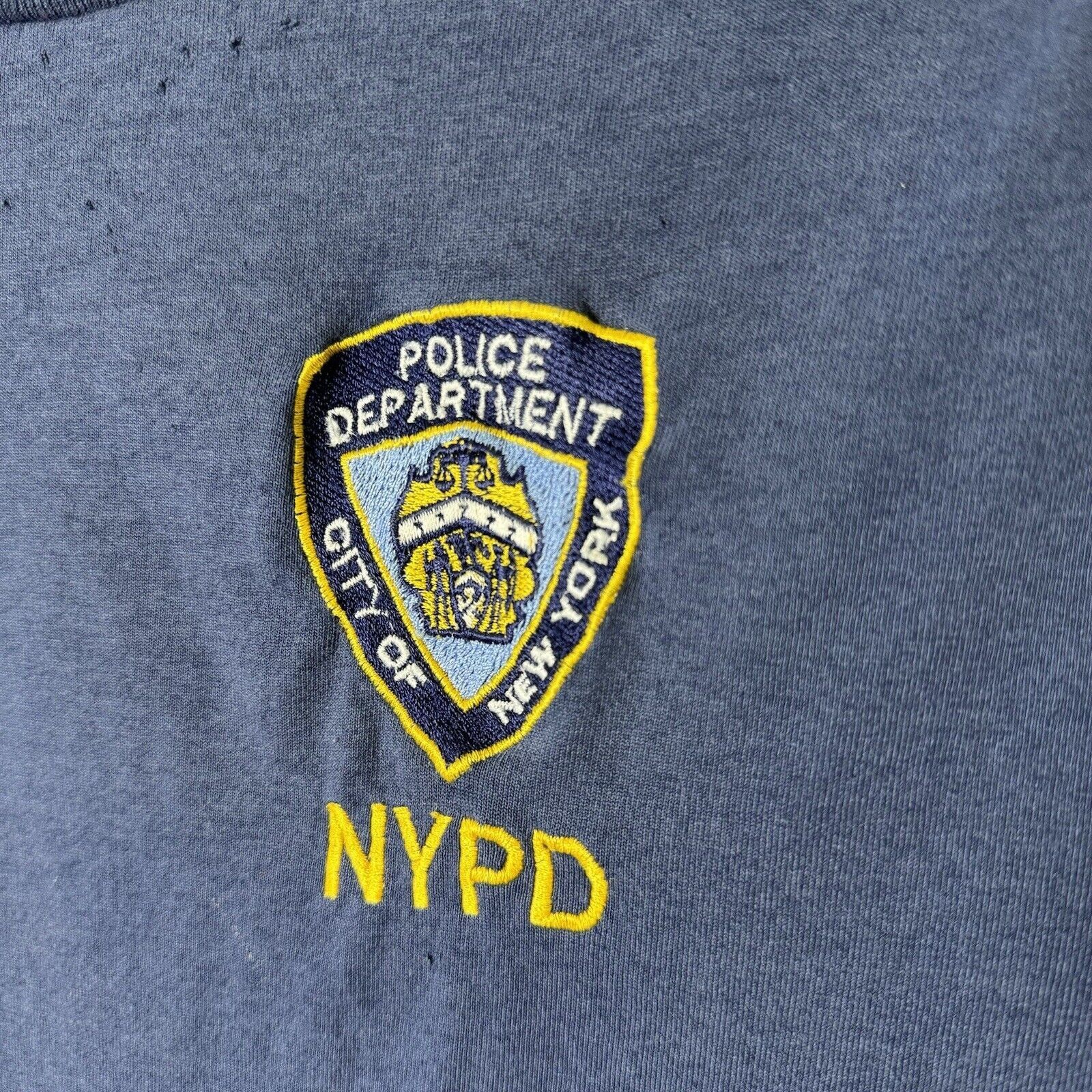 Vintage Vintage NYPD T Shirt Mens Small Blue Short Sleeve Embroidere Size US S / EU 44-46 / 1 - 5 Thumbnail