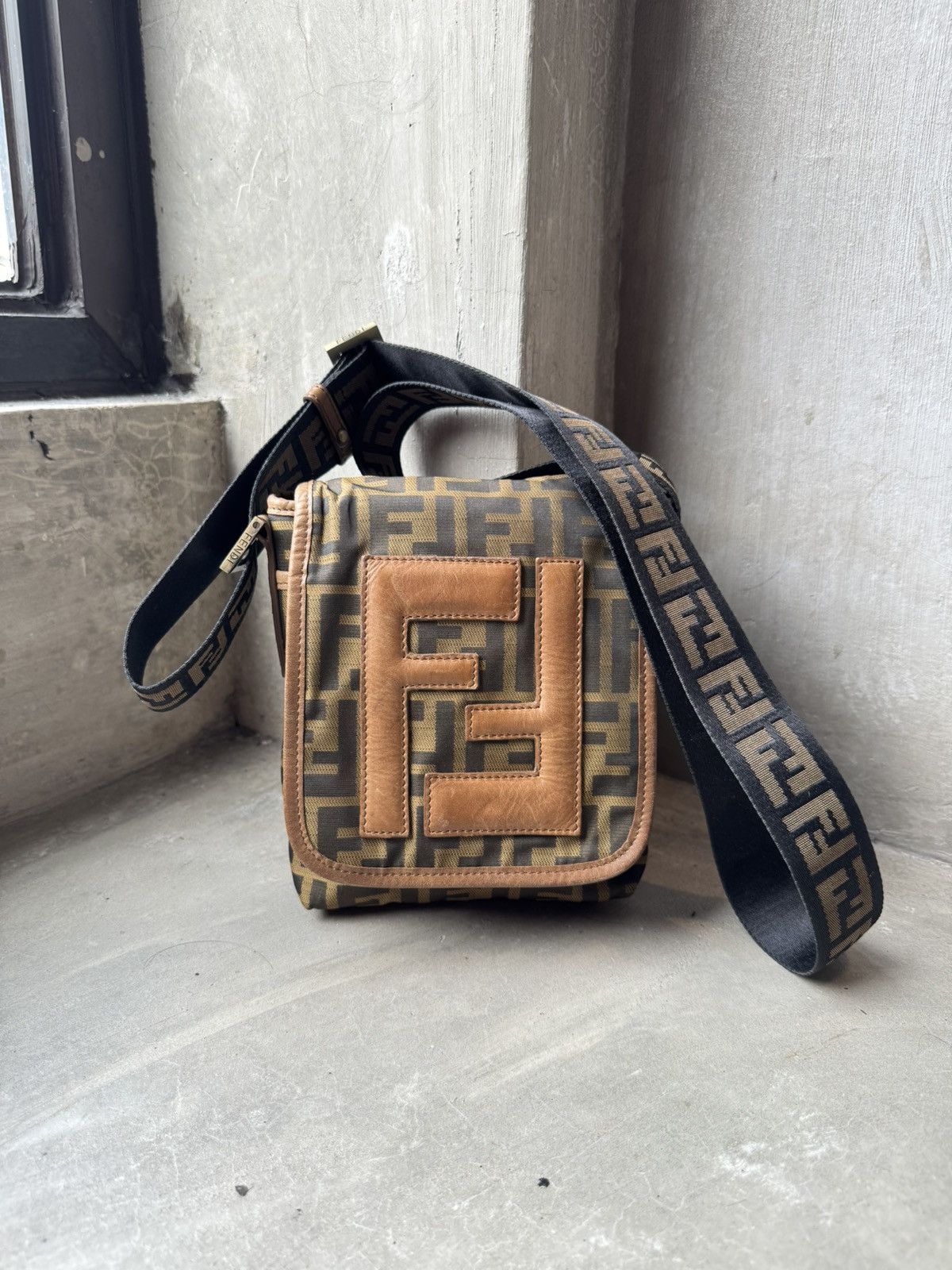 Fendi Fendi Brown Fendi Mini FF Zucca Crossbody Size ONE SIZE - 1 Thumbnail