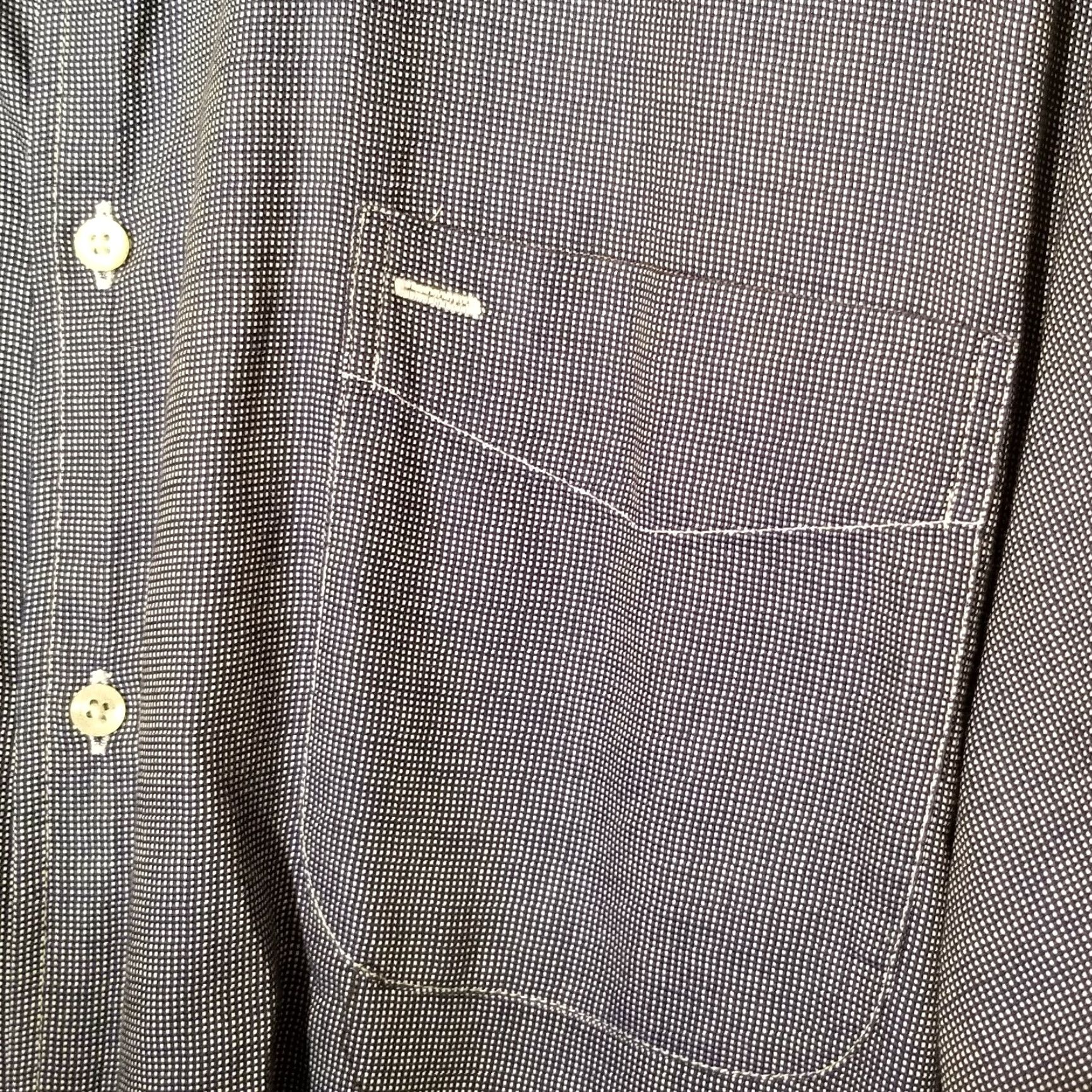 Tommy Hilfiger VINTAGE Tommy Hilfiger Shirt XL Long Sleeve Button-Up Blue White Checkered Mens Size US XL / EU 56 / 4 - 4 Thumbnail