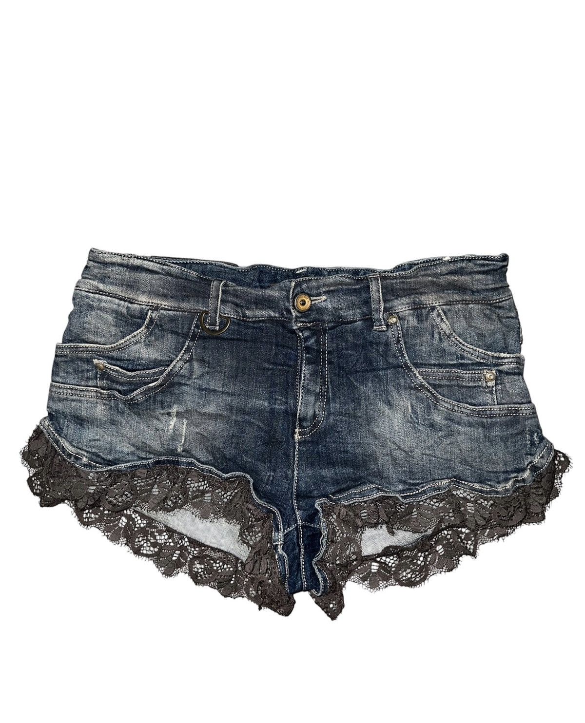 Seditionaries Rare MARIAGRAZIA PANIZZI micro shorts ☠️👾 Size 25" / US 0 / IT 36 - 3 Thumbnail