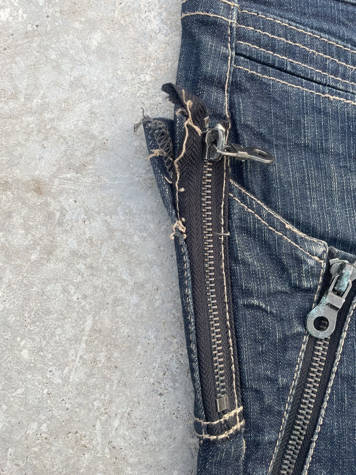 2000s JAPANESE BRAND SEMANTIC DESIGN BONDAGE SKINNY