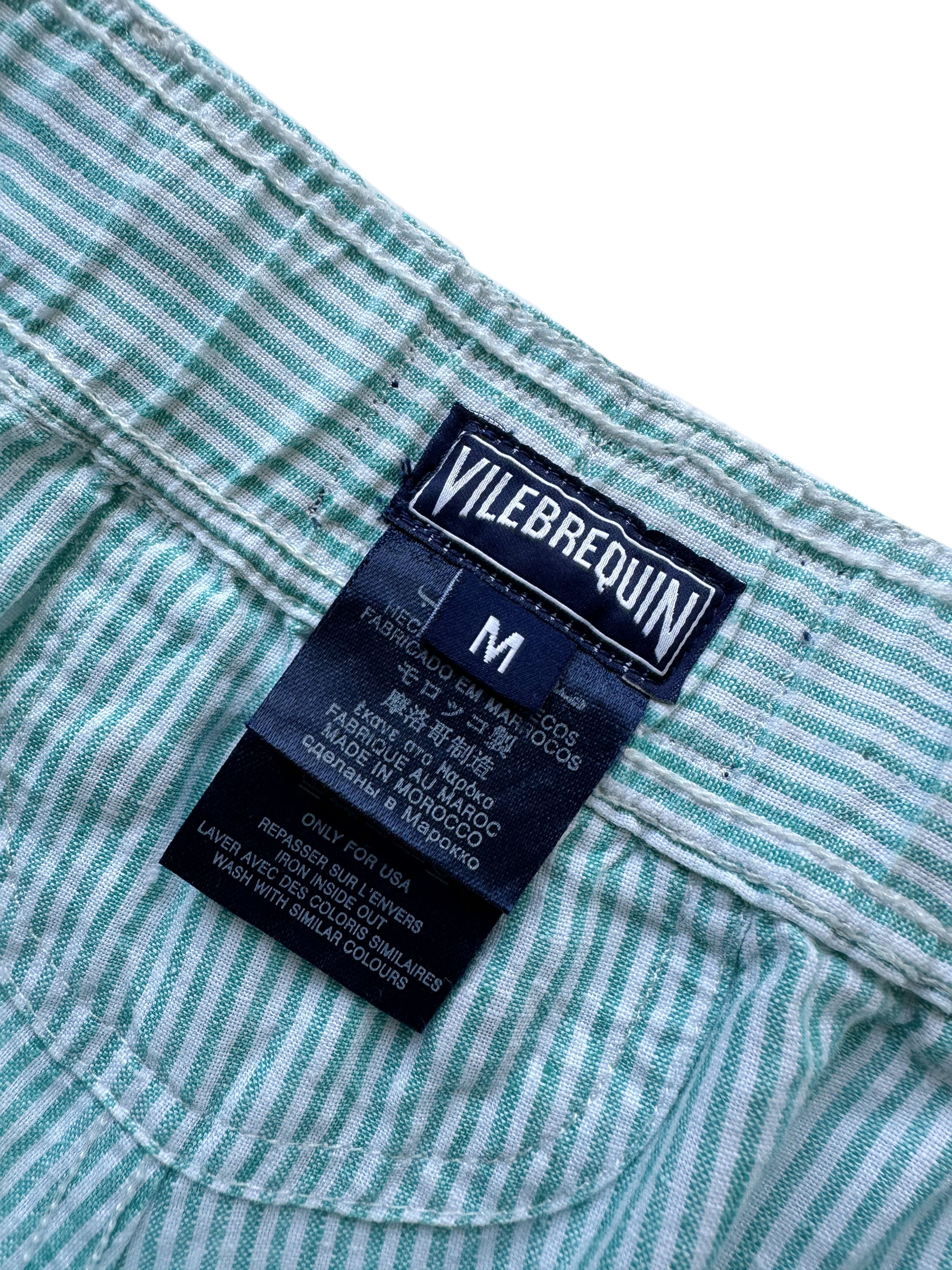 Vilebrequin Vilebrequin striped mint linen shorts Size US 30 / EU 46 - 4 Thumbnail
