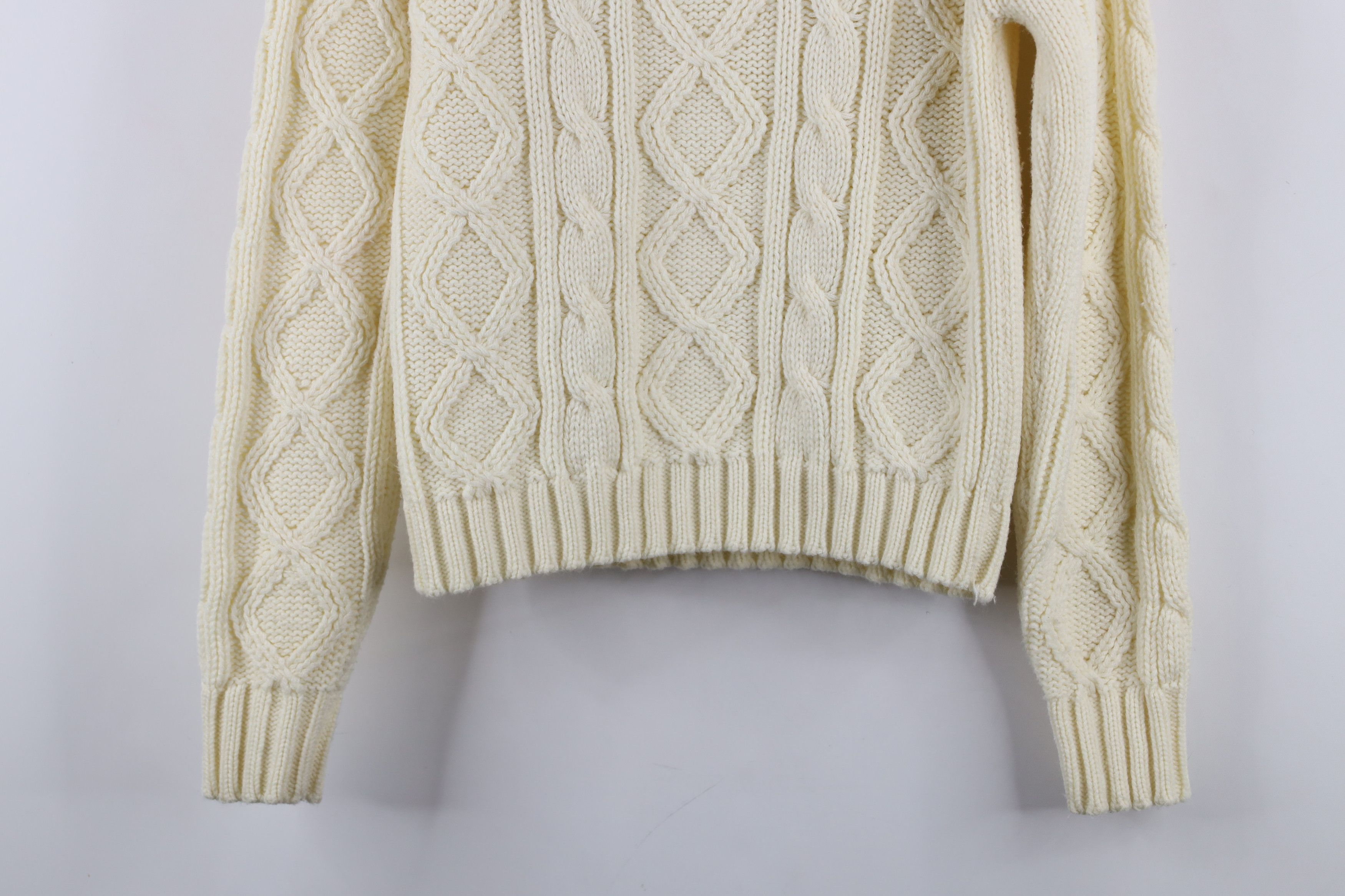 Vintage Vintage 70s Streetwear Knit Fisherman Turtleneck Sweater Size S / US 4 / IT 40 - 9 Thumbnail