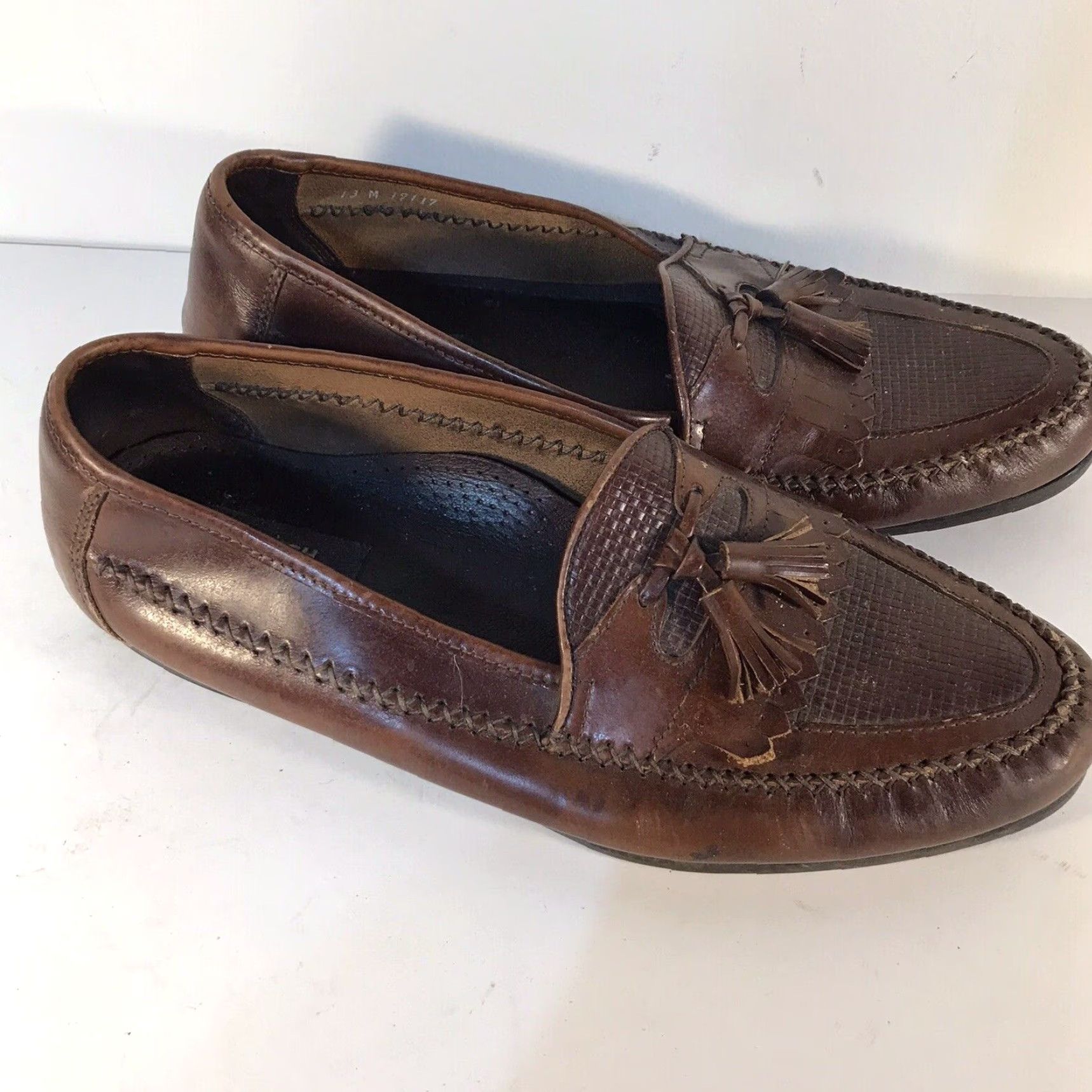 Hush Puppies Hush Puppies Leather Loafers Men Size 13 Brown Tassel Casual Slip-On Comfortable Size US 13 / EU 46 - 2 Thumbnail
