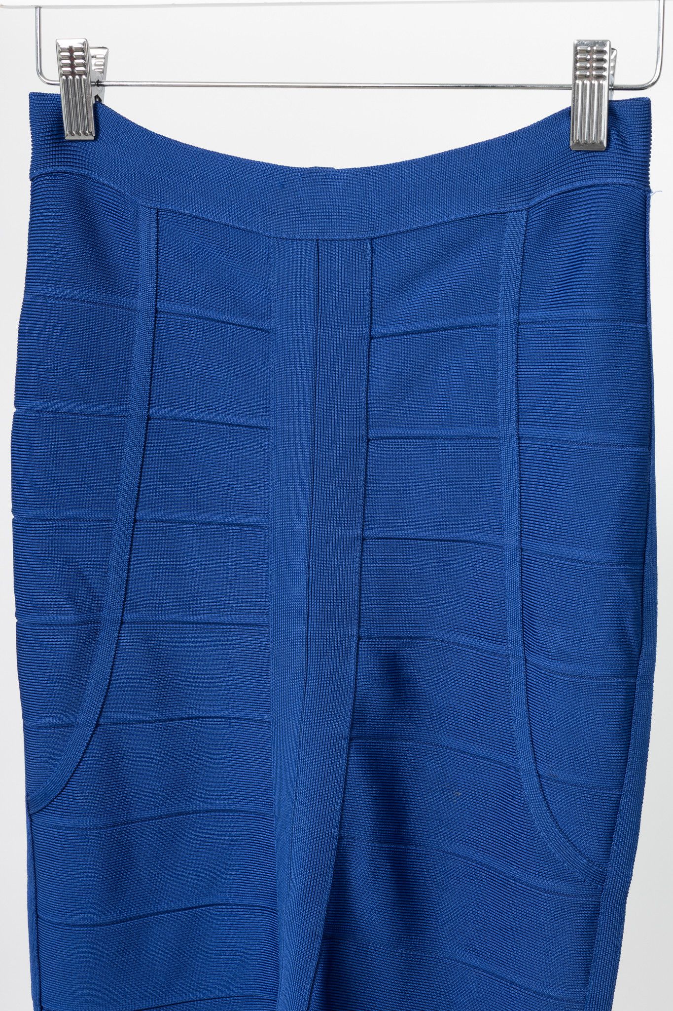 Herve Leger Herve Leger Elias Blusaphire Bandage Pencil Skirt Size 24" / US 00 / IT 34 - 3 Thumbnail