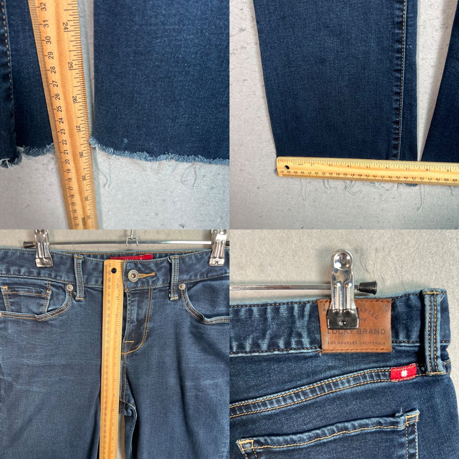 Lucky Brand Lucky Brand Jeans Womens Bootcut 6 / 28R Blue Denim Cotton Blend 5-Pocket Design Regular Mid Rise Vintage No Size 28" / US 6 / IT 42 - 8 Thumbnail