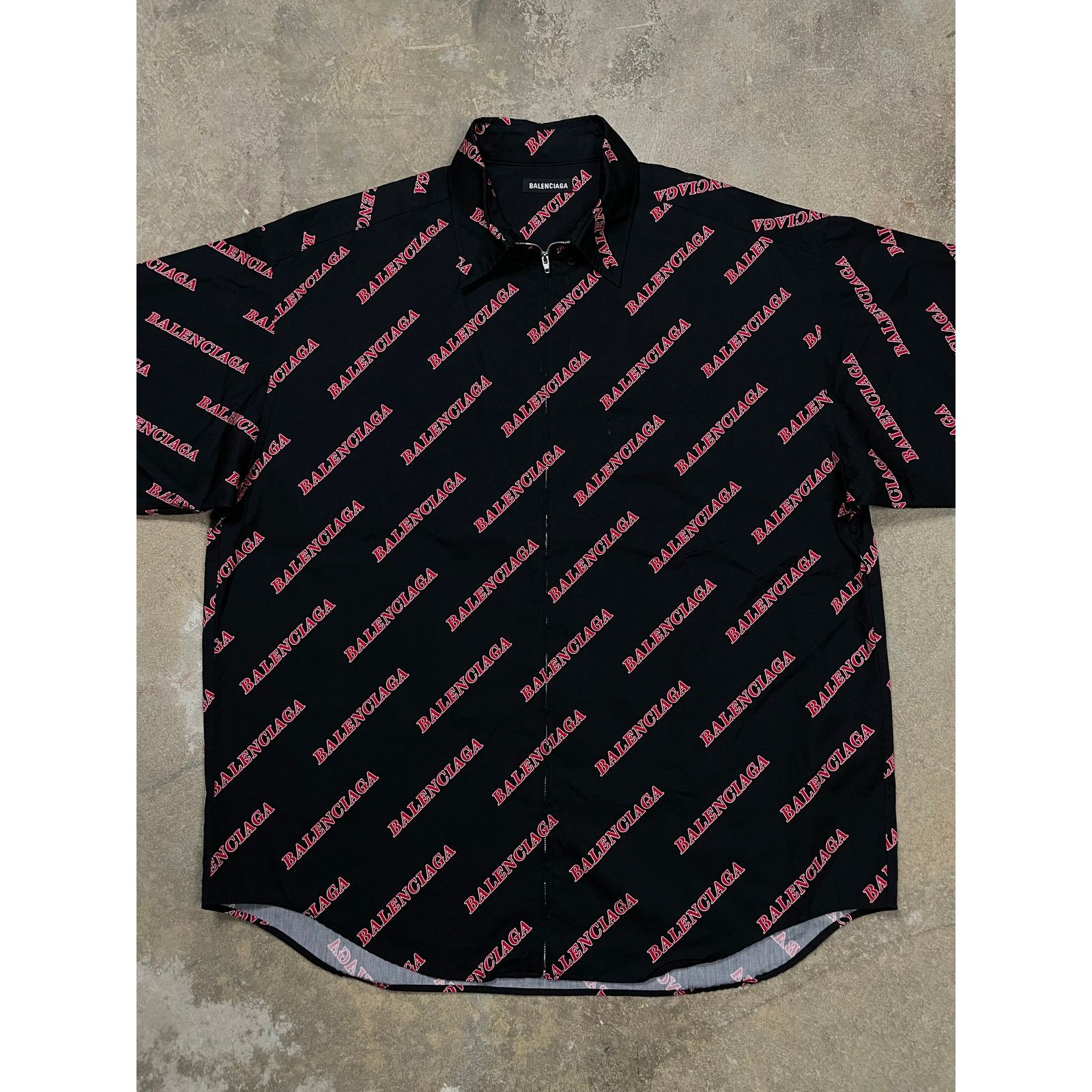 Baleneciaga All Over Zip Up Used 39 (XL)
