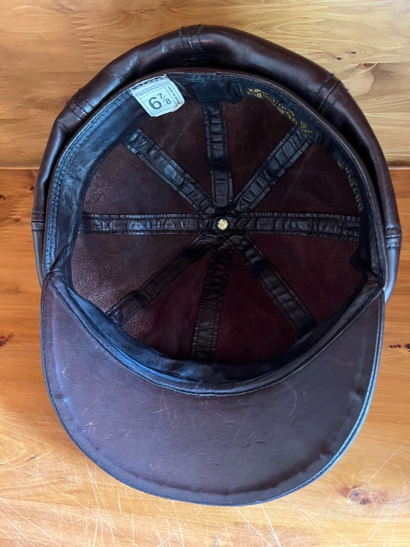 Other JapaneseHorsehide 8-Panel Newsboy Cap Handmade 56.5cm S Head Size ONE SIZE - 6 Thumbnail