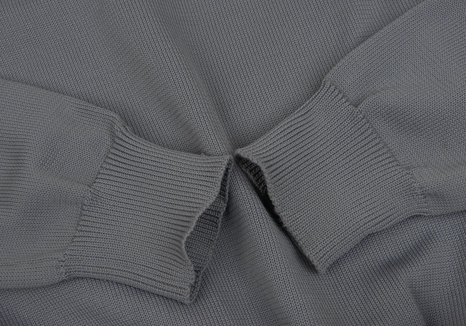 Comme des Garcons Homme Plus Embossed Design V-Neck Knit in Gray, Size M Size US M / EU 48-50 / 2 - 5 Thumbnail