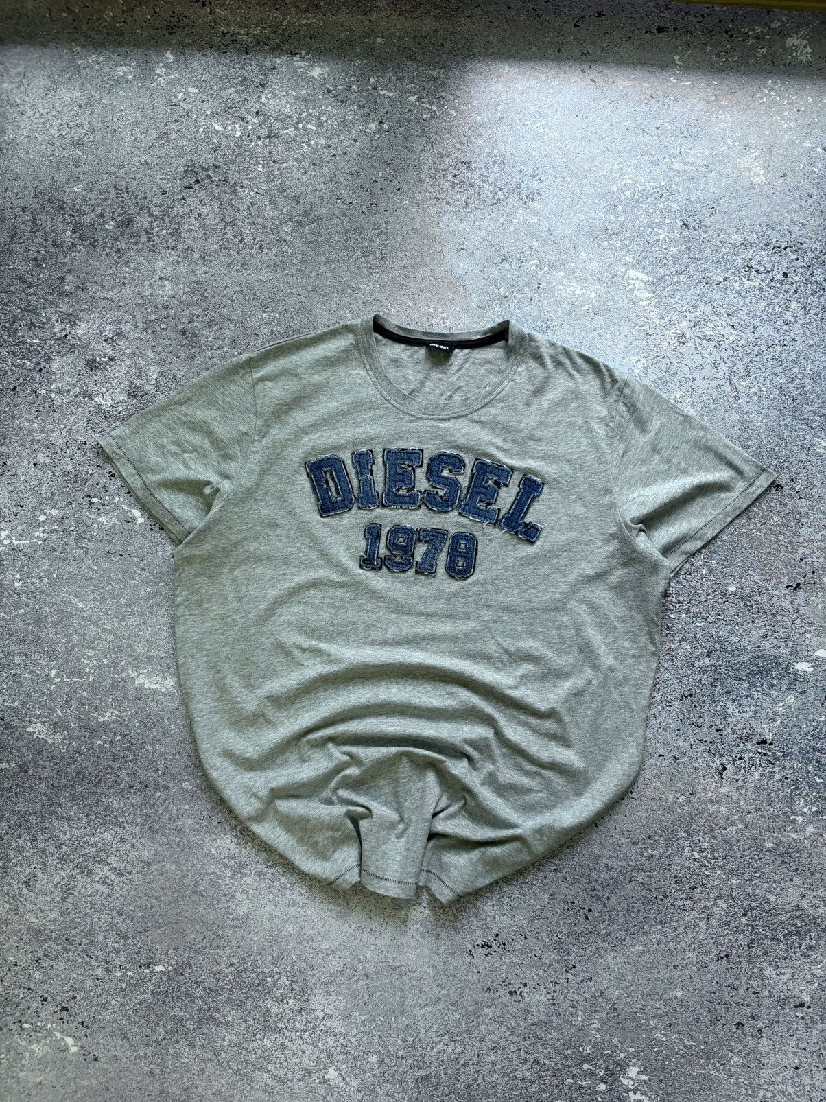 Vintage Diesel TShirt Jeans Logo 3D Denim Designer