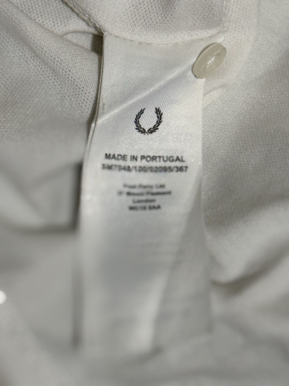 Fred Perry × Raf Simons Fred Perry x Raf Simons Printed Cotton Polo White Size US XL / EU 56 / 4 - 5 Thumbnail