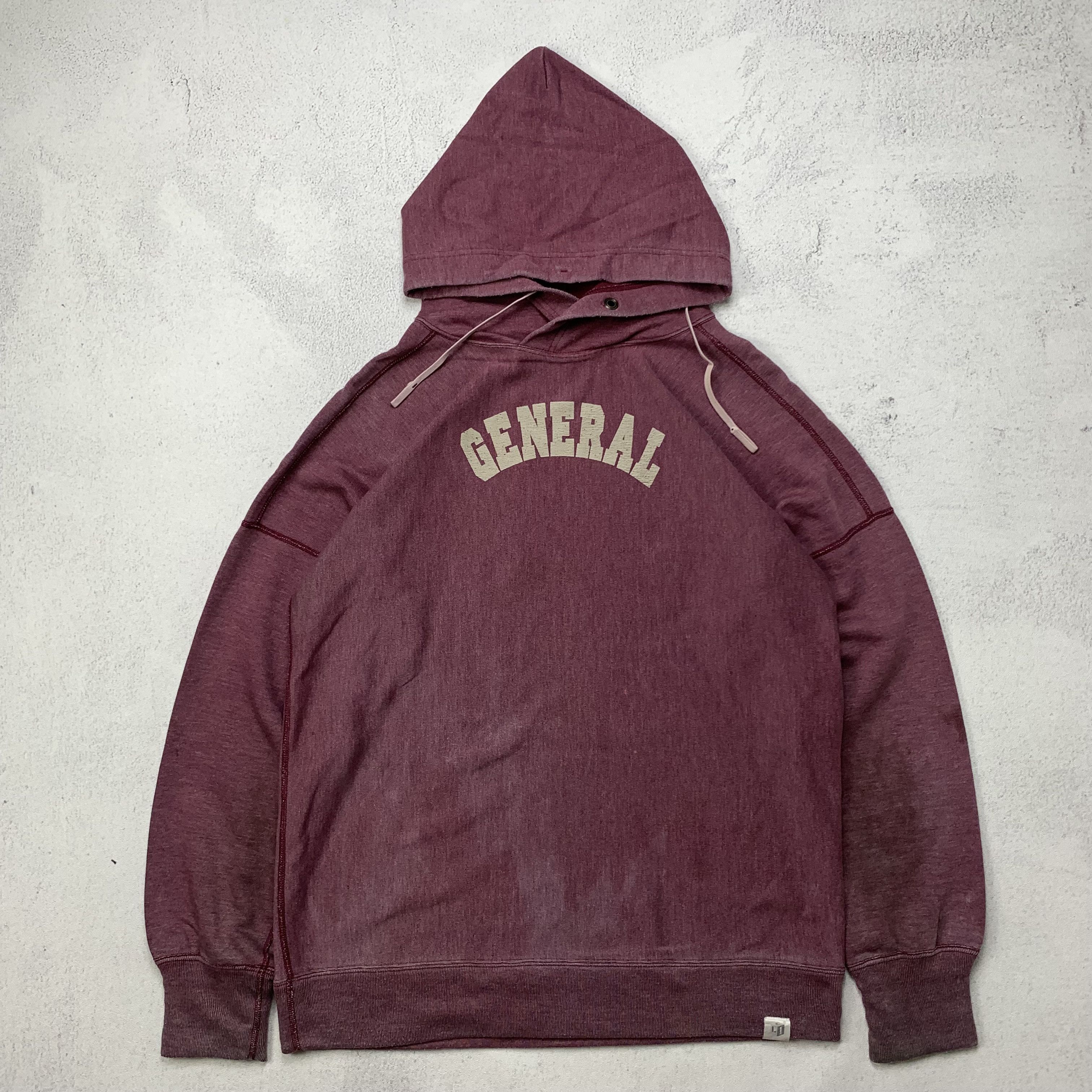 image of General Research 2001 Hoodie in Maroon, Men's (Size Medium)