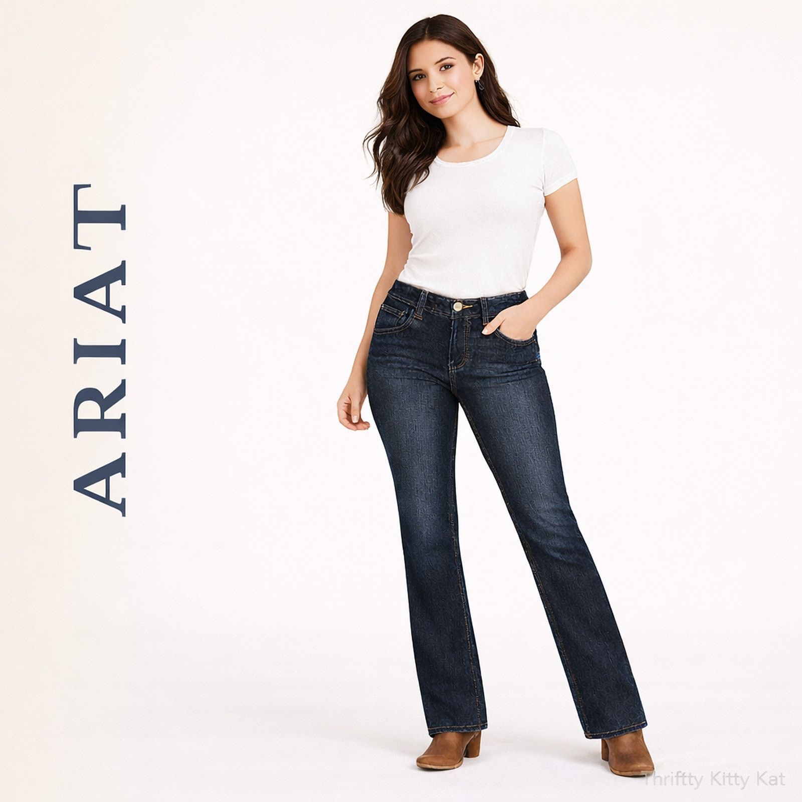 Ariat Ariat FR Mid Rise Bootcut Denim Jeans Arc Rated CAT 2 28Rx34 Size 28" / US 6 / IT 42 - 1 Thumbnail