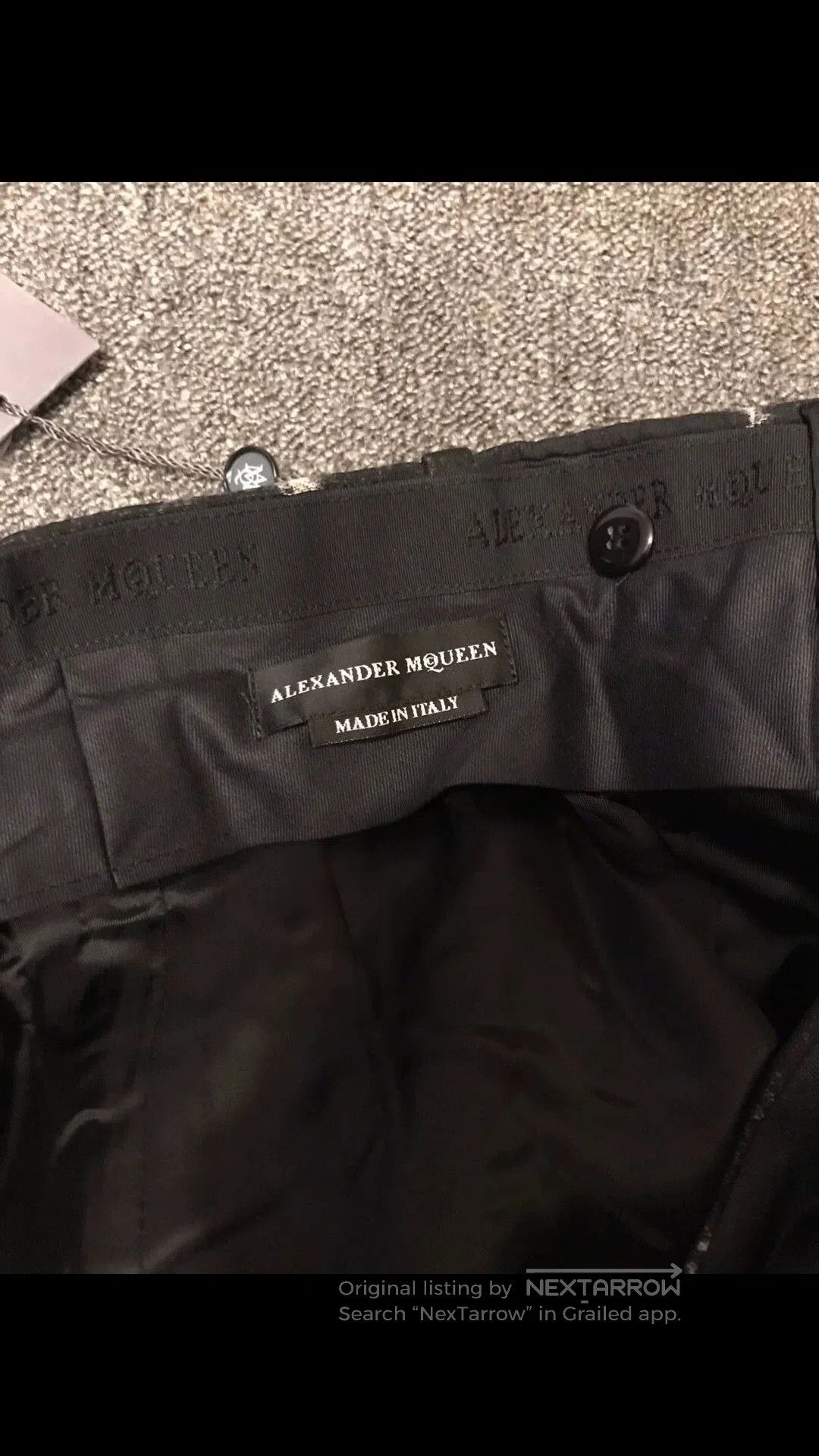 Alexander McQueen Black Graphic Print Casual Pants Size 34. Size US 34 / EU 50 - 5 Thumbnail
