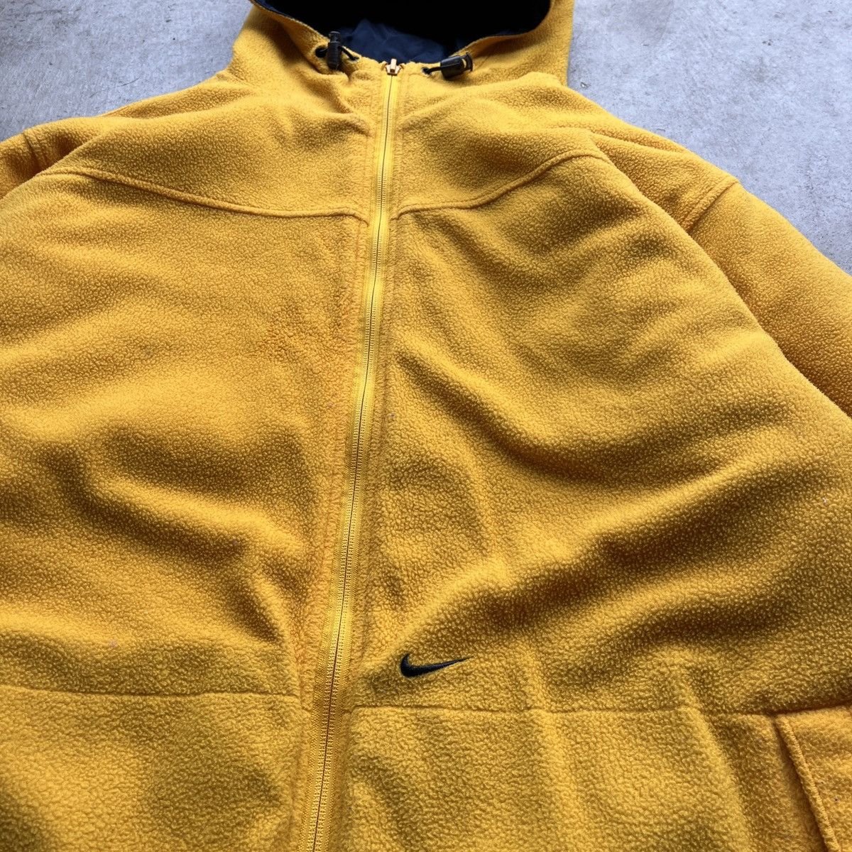 Nike Vintage Y2K Nike Navy Yellow Reversible Zip-Up Jacket Size US L / EU 52-54 / 3 - 5 Thumbnail