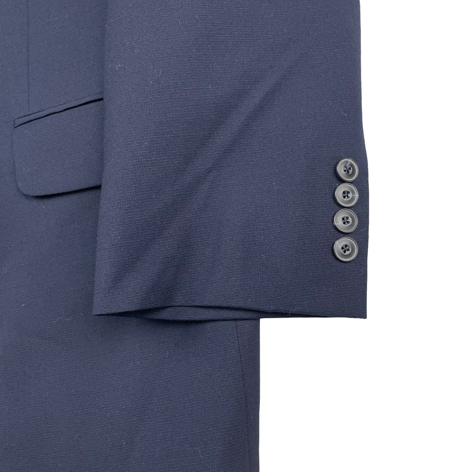 Jos. A. Bank Jos A Bank Men's Wool Blend 2-Button Tailored Fit Blazer Nav Size 46R - 4 Thumbnail