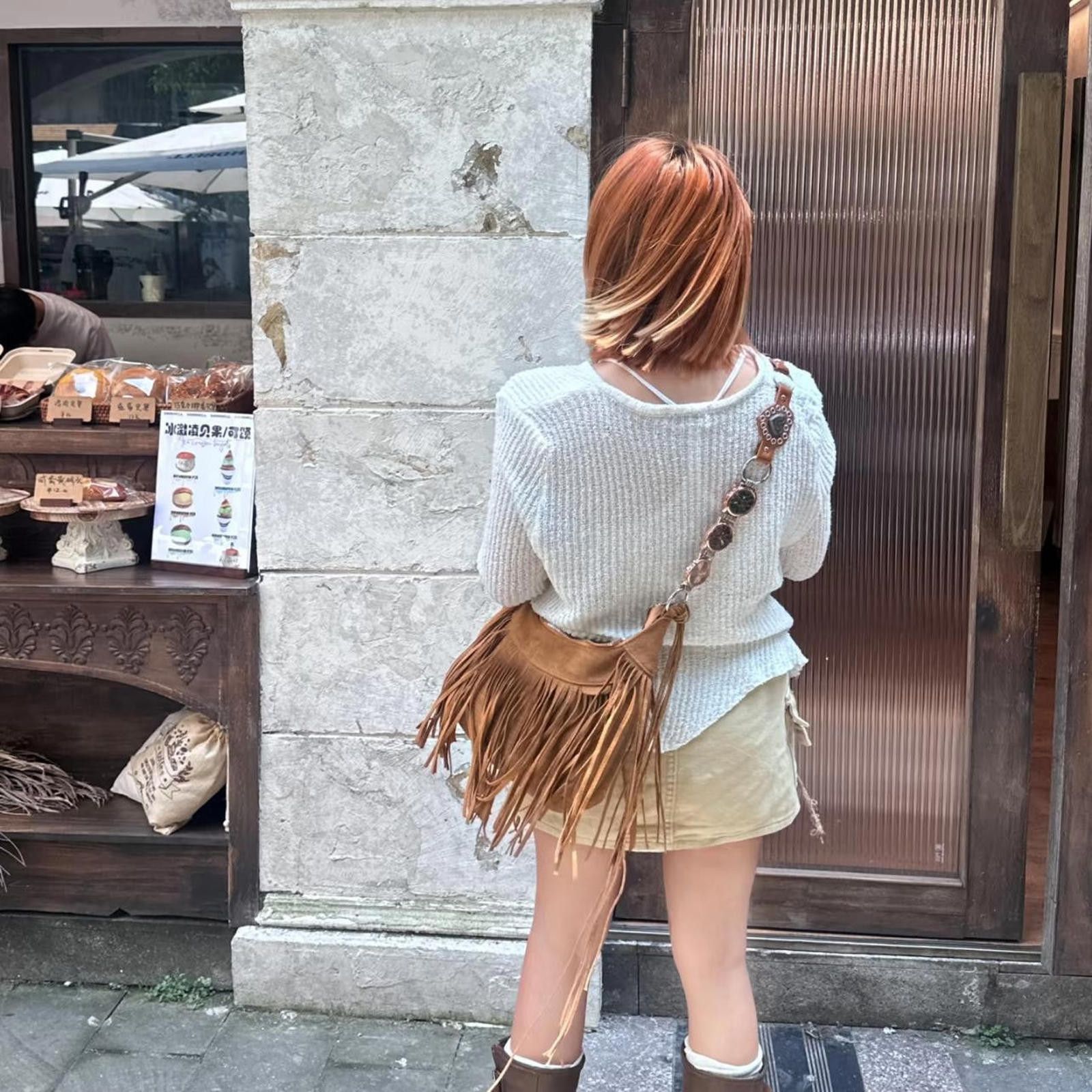 Vintage Vintage Watch Bag Chain Tassel Style Armpit Bag Size ONE SIZE - 5 Thumbnail