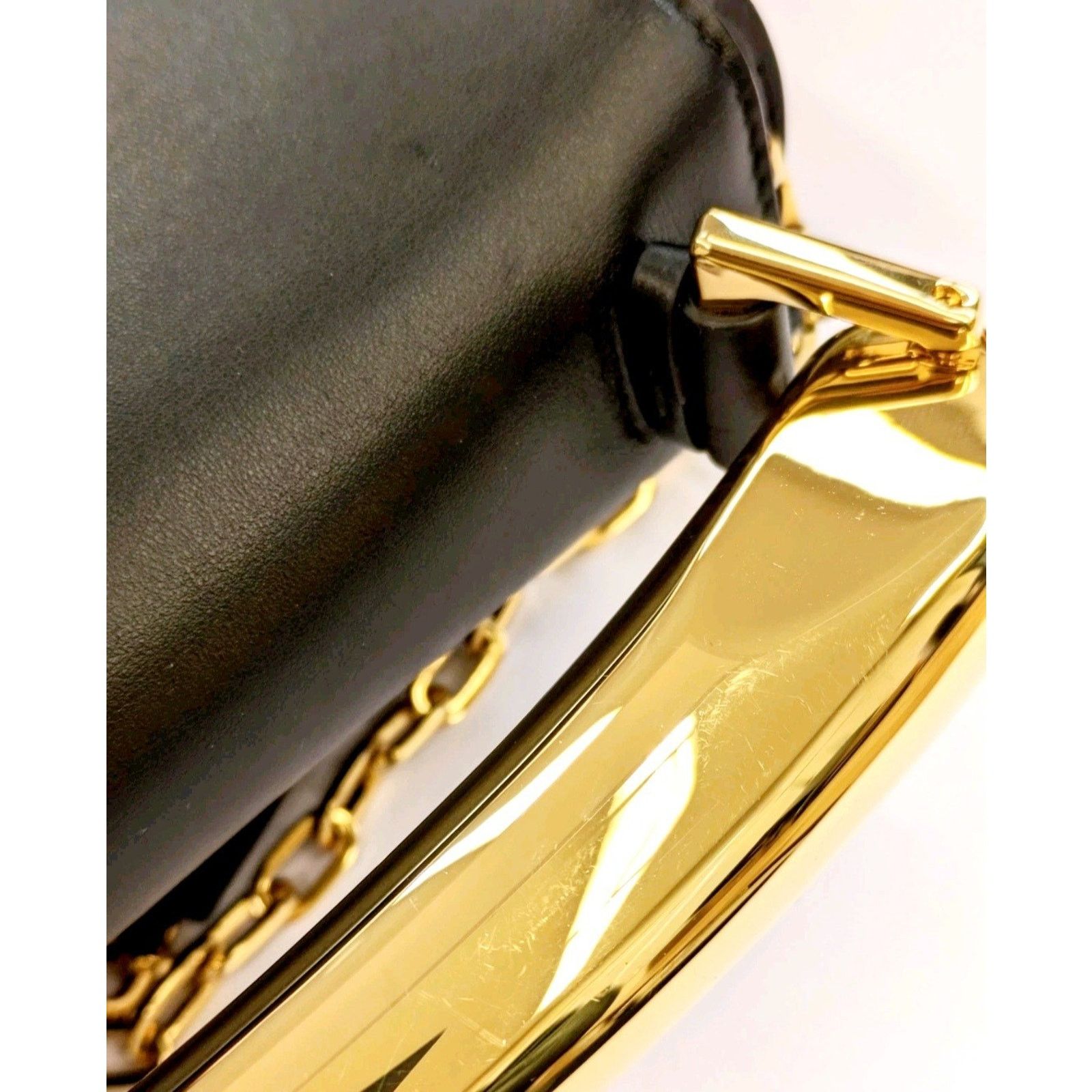 Tom Ford RRP$3200 TOM FORD Leather Satchel Bag Logo Metal Handle Size ONE SIZE - 4 Thumbnail