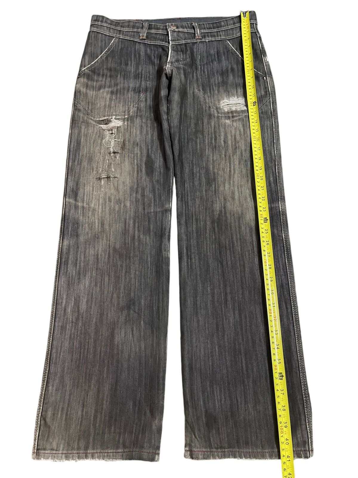 Edwin Vintage Edwin Wild Fire Warm Quality Faded Distress Jeans Size US 34 / EU 50 - 12 Thumbnail