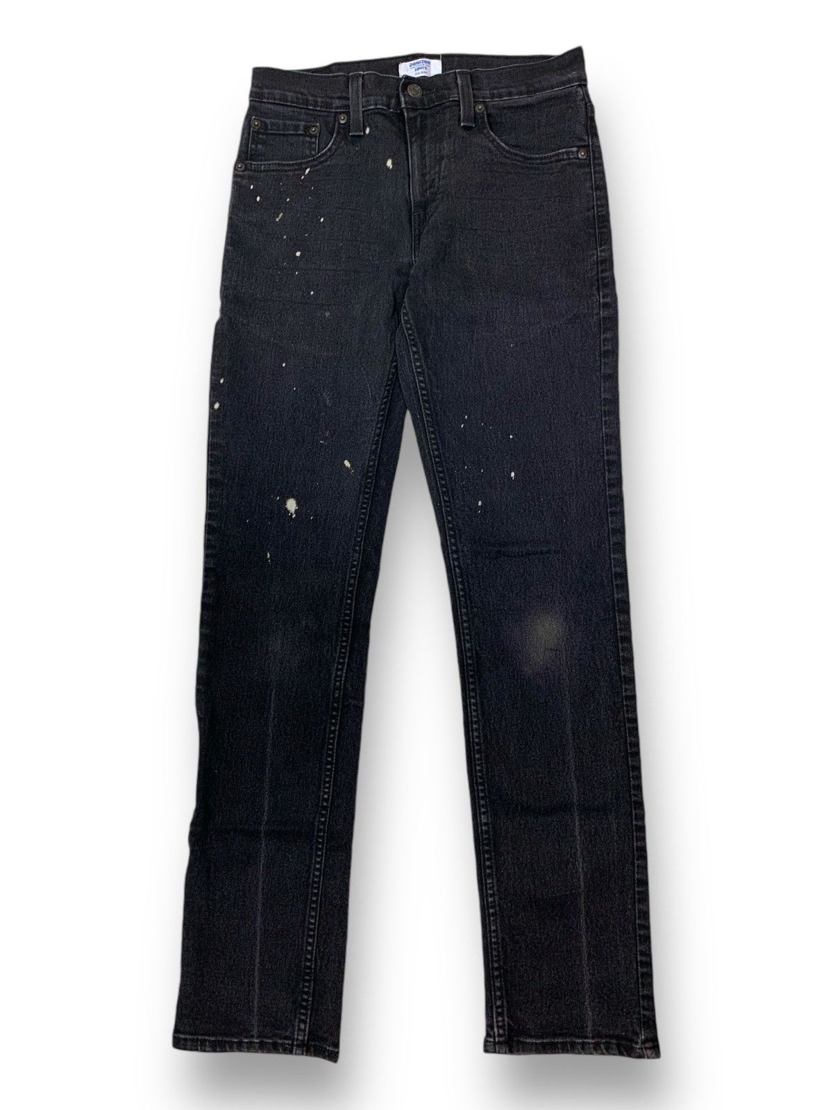 Denizen × Levi's Steals! Denizen Levis Super Black Paint Splatter Jeans Size US 30 / EU 46 - 1 Thumbnail