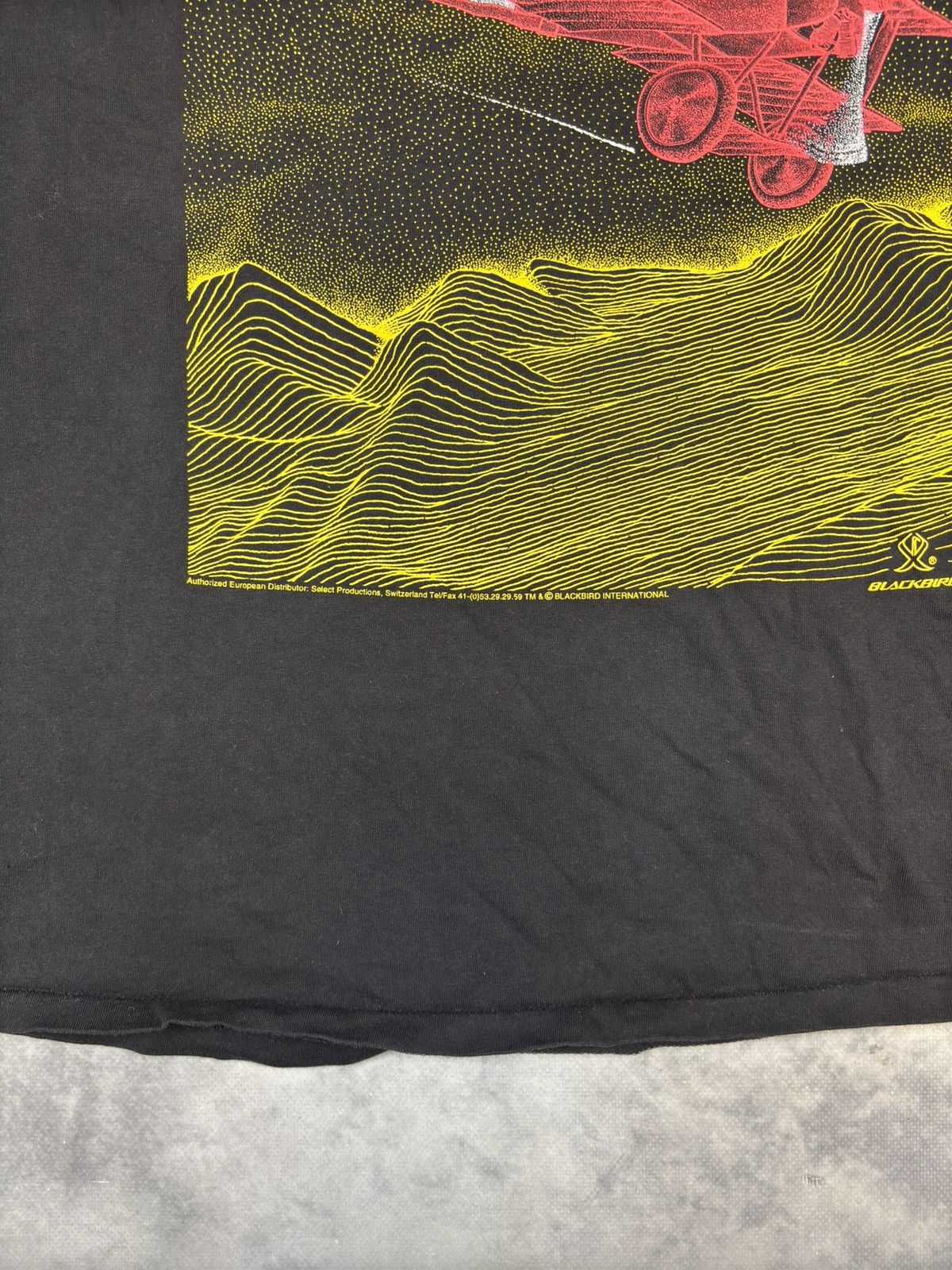 Vintage Vintage Oneita Red Baron Fly Plane Made In USA T shirt Tee Size US XL / EU 56 / 4 - 2 Thumbnail