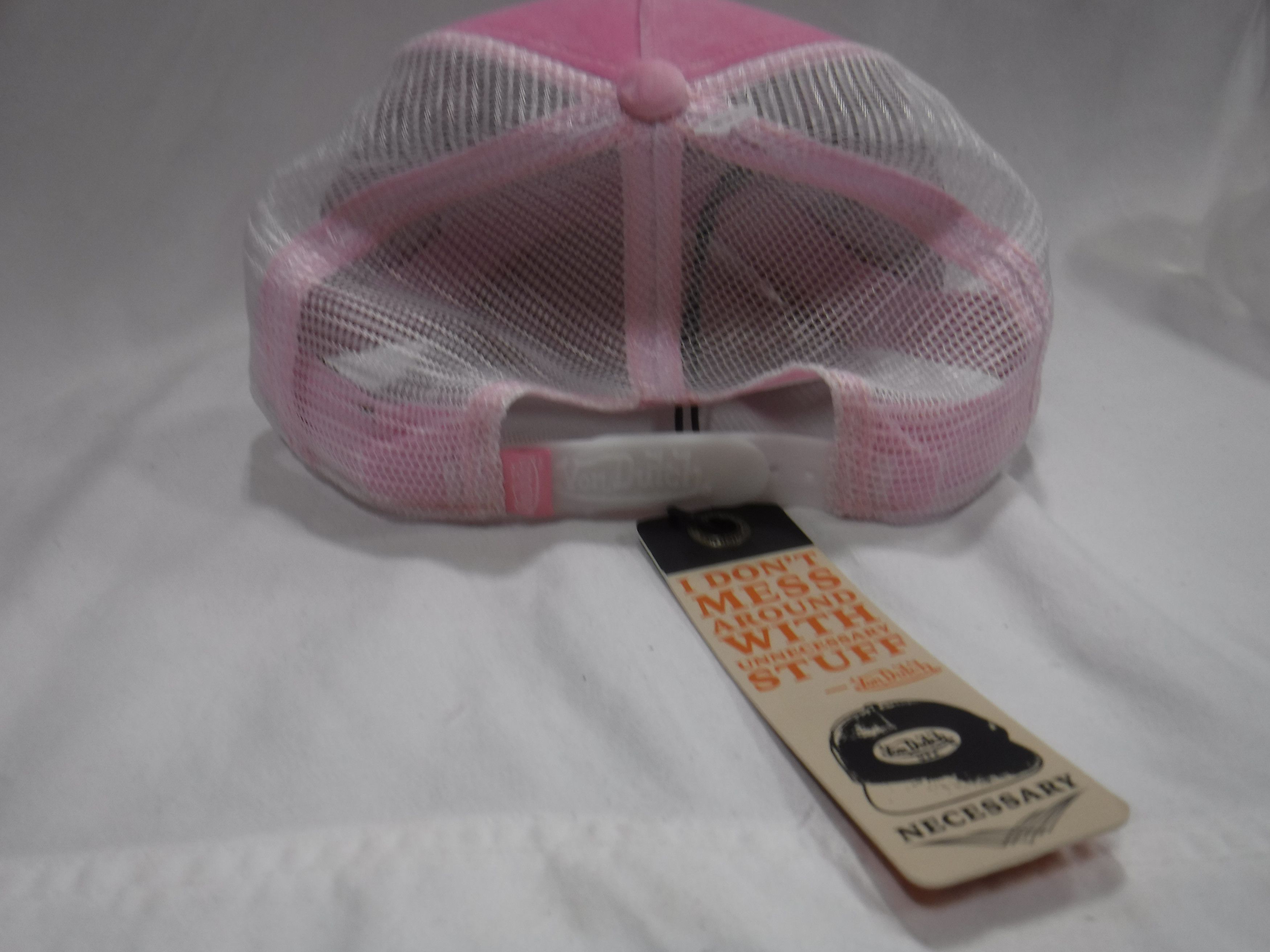 Von Dutch Von Dutch Pink Suede Trucker Hat (VH44) Size ONE SIZE - 2 Thumbnail