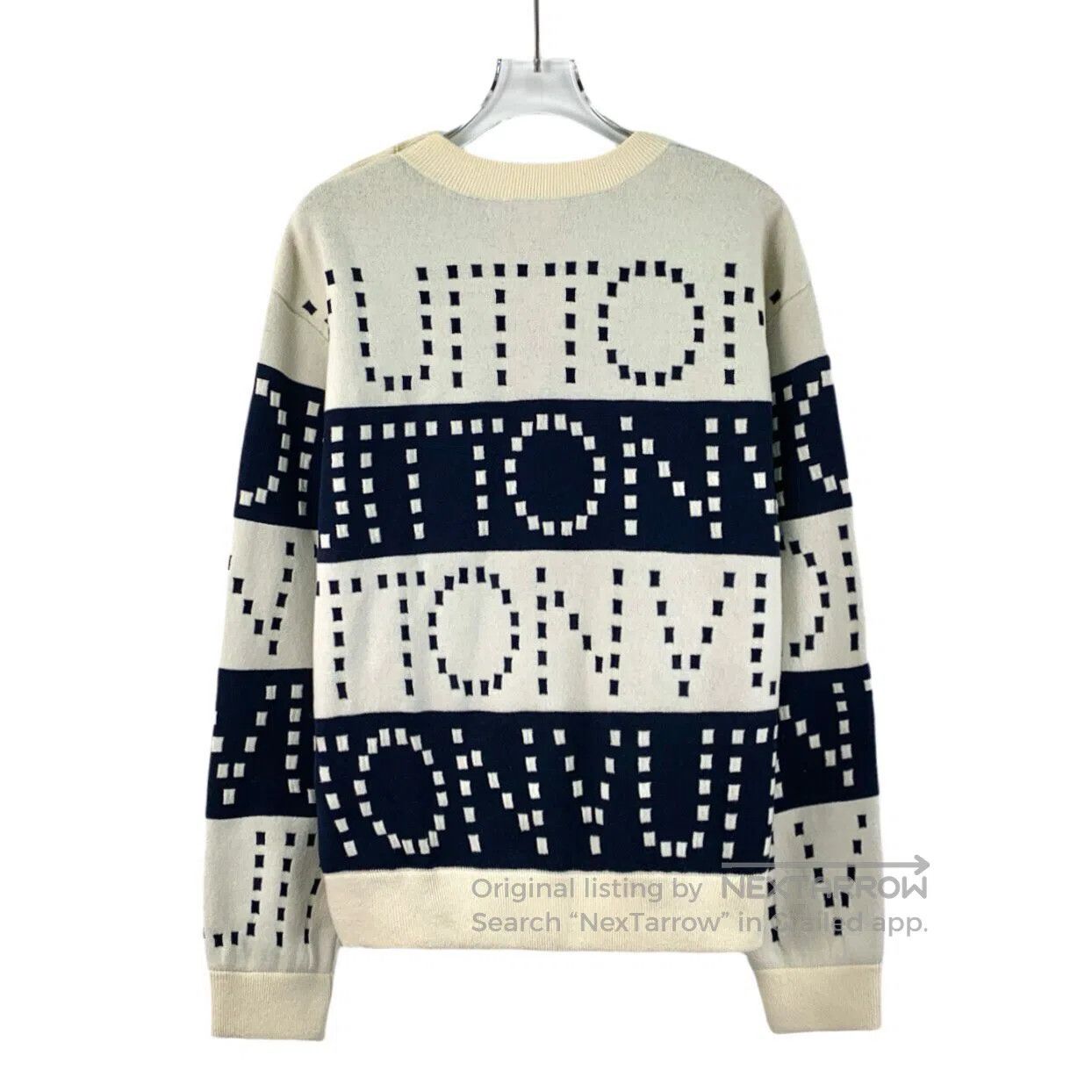 Louis Vuitton Louis Vuitton Multicolor Logo Letter Cashmere Crew Neck Lo Size US S / EU 44-46 / 1 - 2 Thumbnail