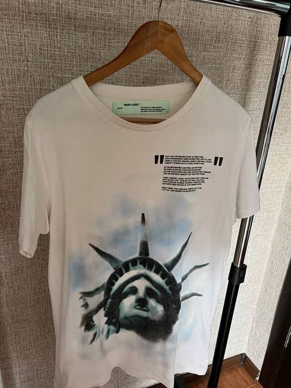 Off-White Off-White Statue of Liberty Graphic T-Shirt Size US S / EU 44-46 / 1 - 3 Thumbnail