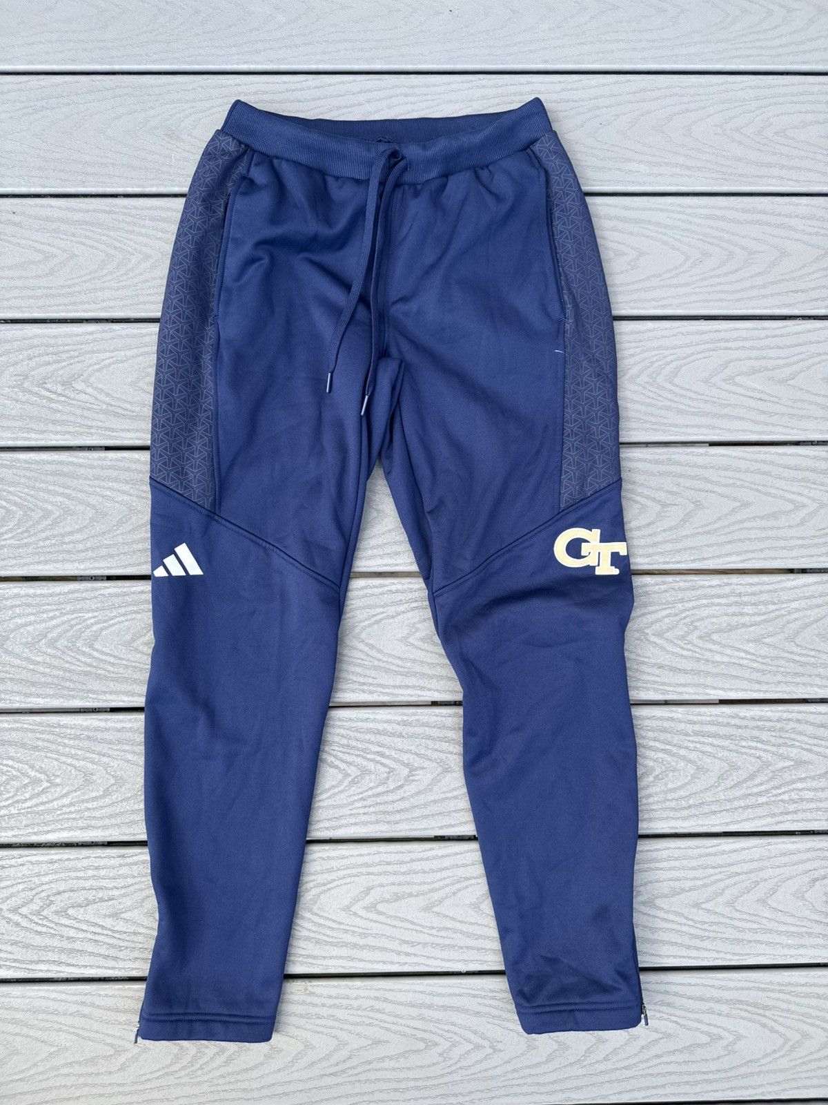 Adidas Adidas Georgia Tech Tapered Track Pants – Navy w/ GT Logo Size US 30 / EU 46 - 1 Thumbnail