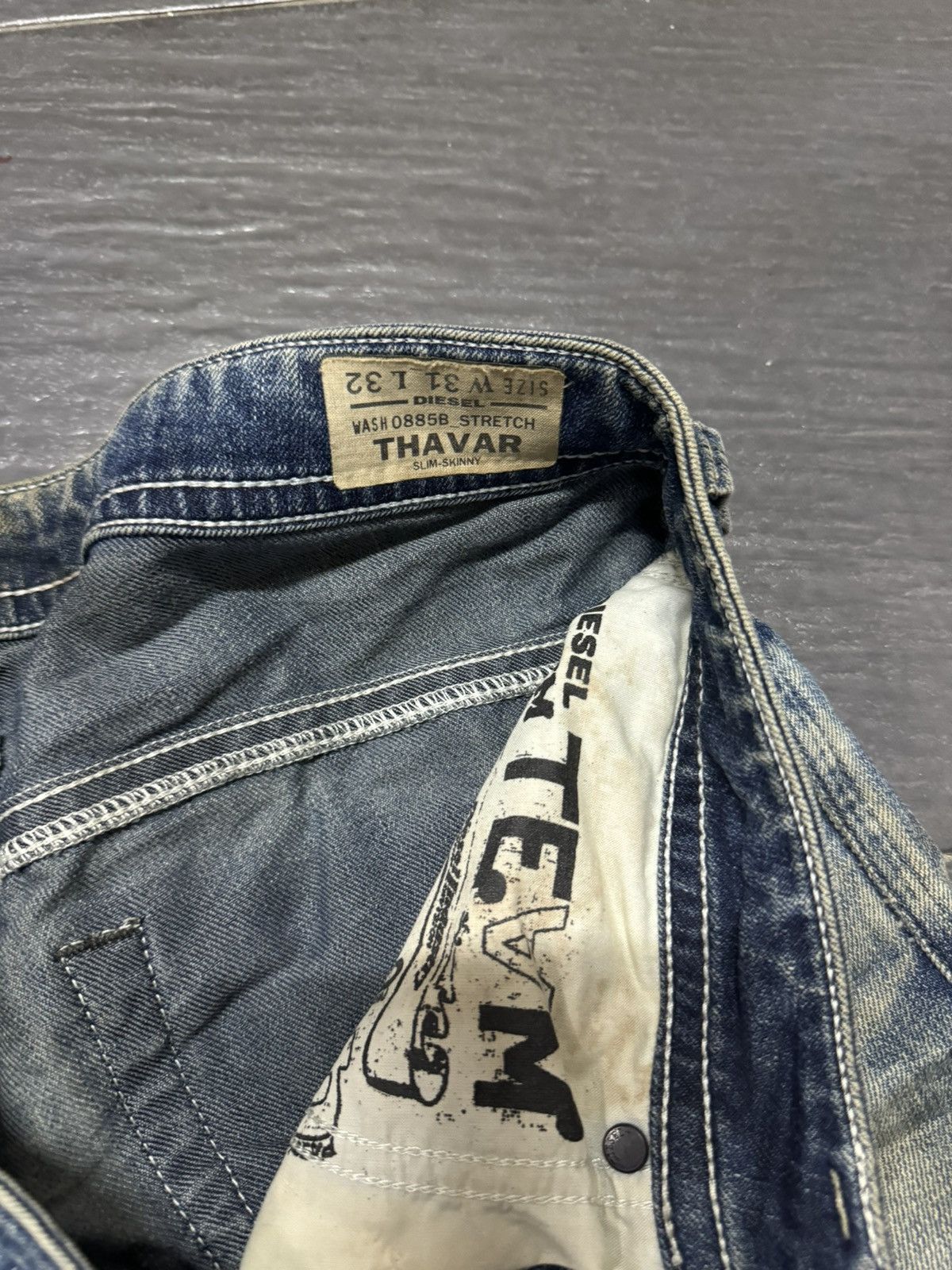 Diesel × If Six Was Nine VINTAGE DIESEL DISTRESSED JEANS Size US 35 - 5 Thumbnail