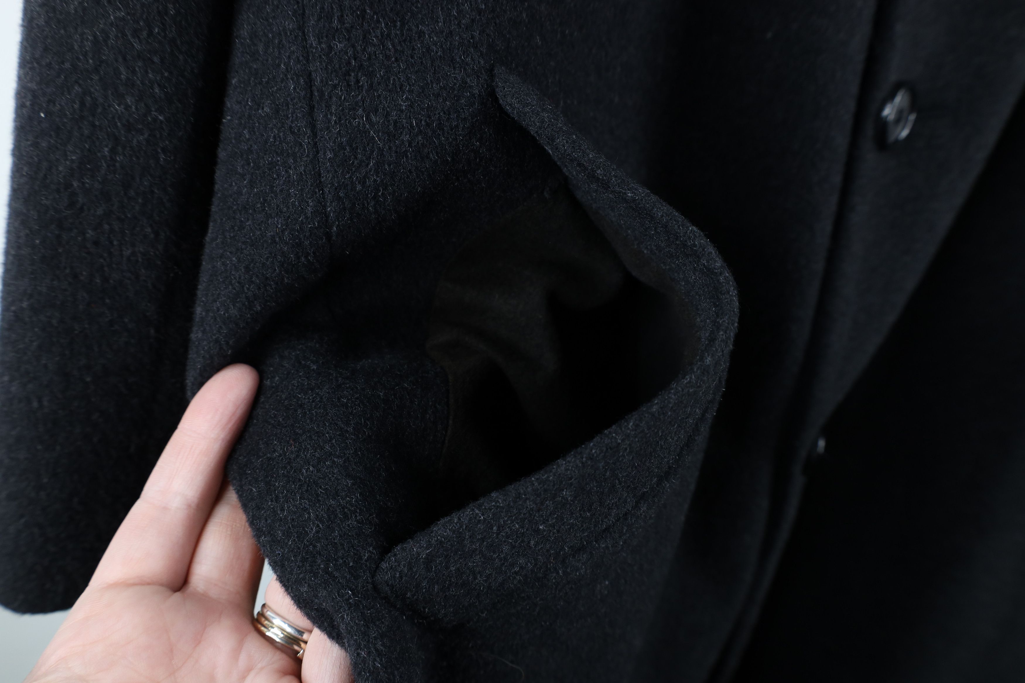 Ralph Lauren × Vintage Vintage 90s Ralph Lauren Overcoat Jacket Charcoal Gray Size US XXL / EU 58 / 5 - 5 Thumbnail