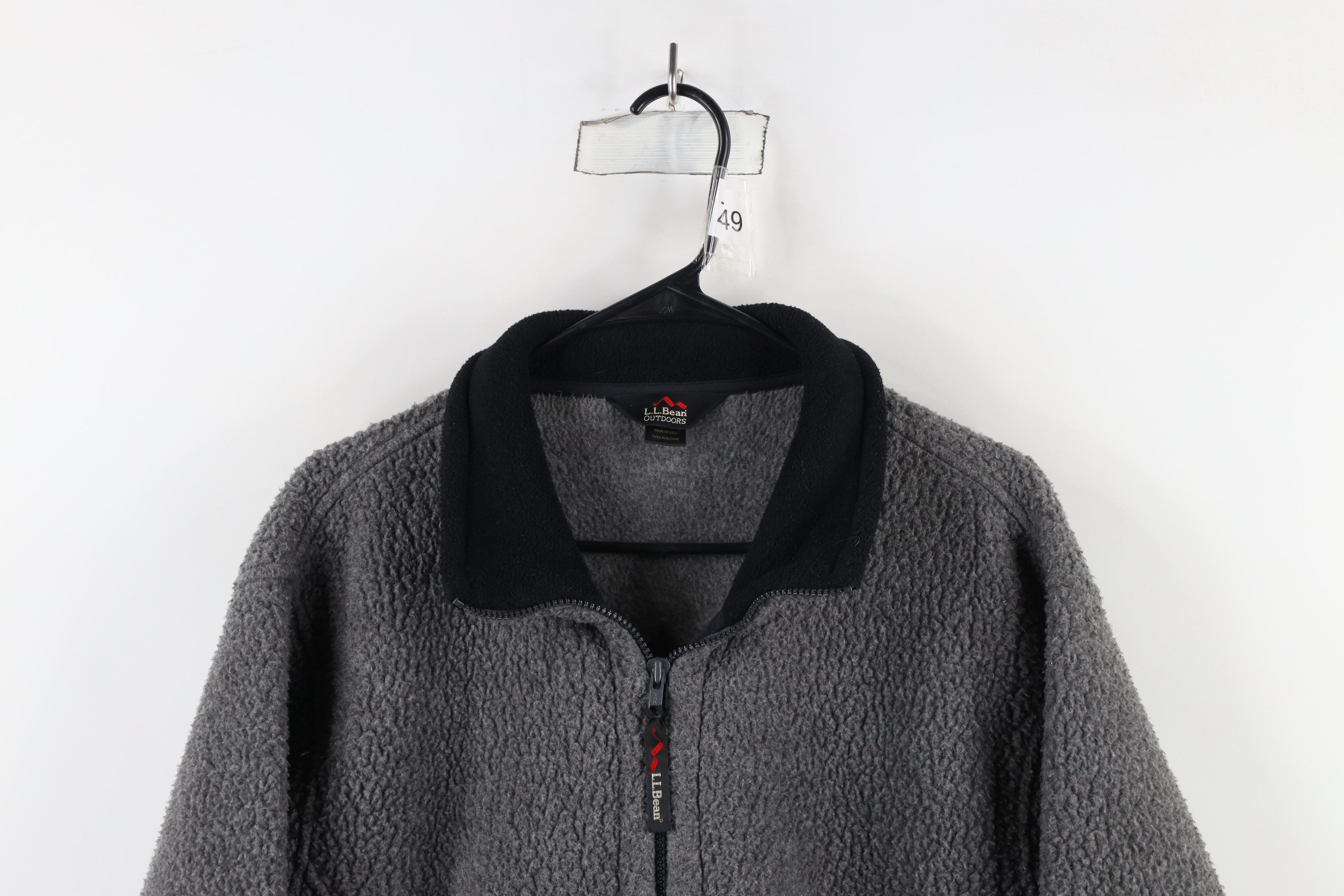 L.L. Bean Vintage 90s LL Bean Pile Fleece Full Zip Jacket Gray USA Size US L / EU 52-54 / 3 - 2 Thumbnail