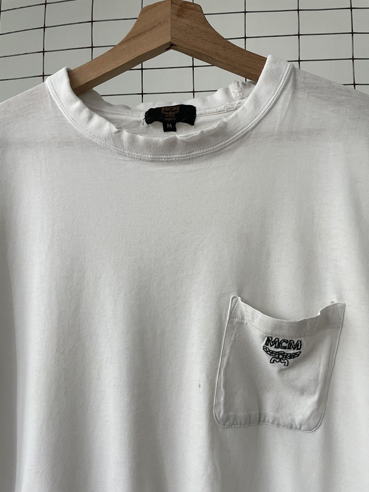 Essentials × MCM × Vintage Vintage MCM Essentials Pocket T-Shirt Size US M / EU 48-50 / 2 - 2 Thumbnail