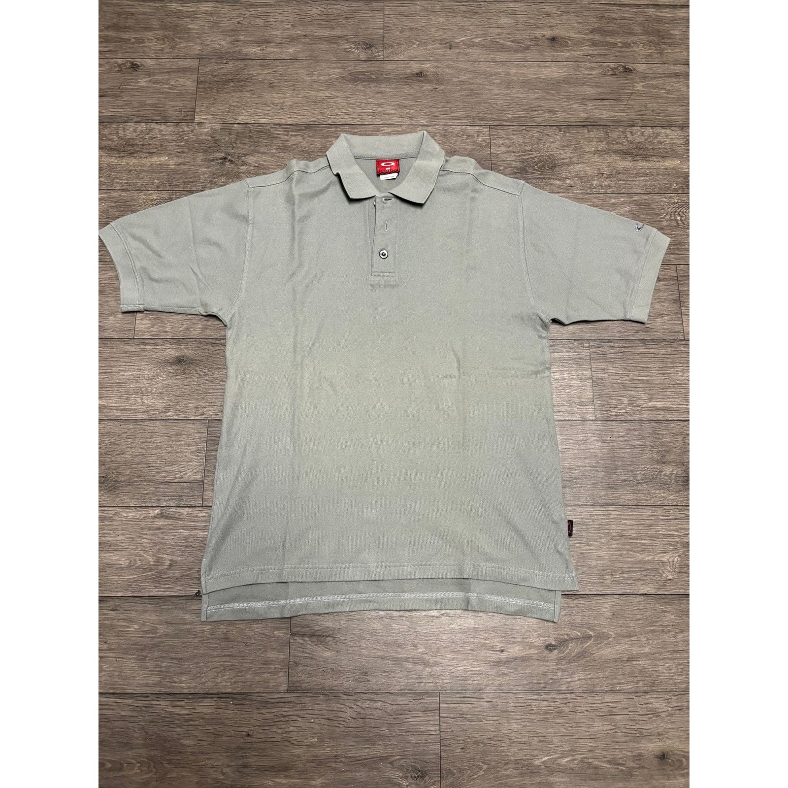 Oakley × Vintage Vintage Oakley Polo Gray Shirt Tee Sz M 00s Size US M / EU 48-50 / 2 - 1 Thumbnail