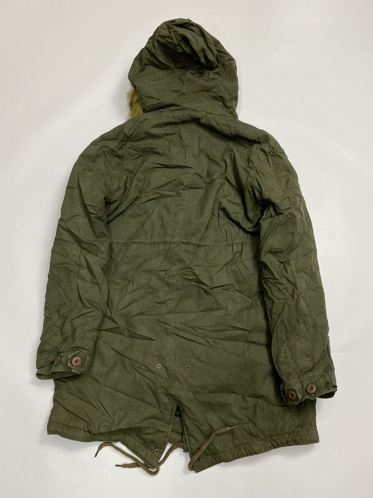 If Six Was Nine × Japanese Brand × Le Grande Bleu (L.G.B.) Fur jacket army long parka hibeck Size US L / EU 52-54 / 3 - 4 Thumbnail