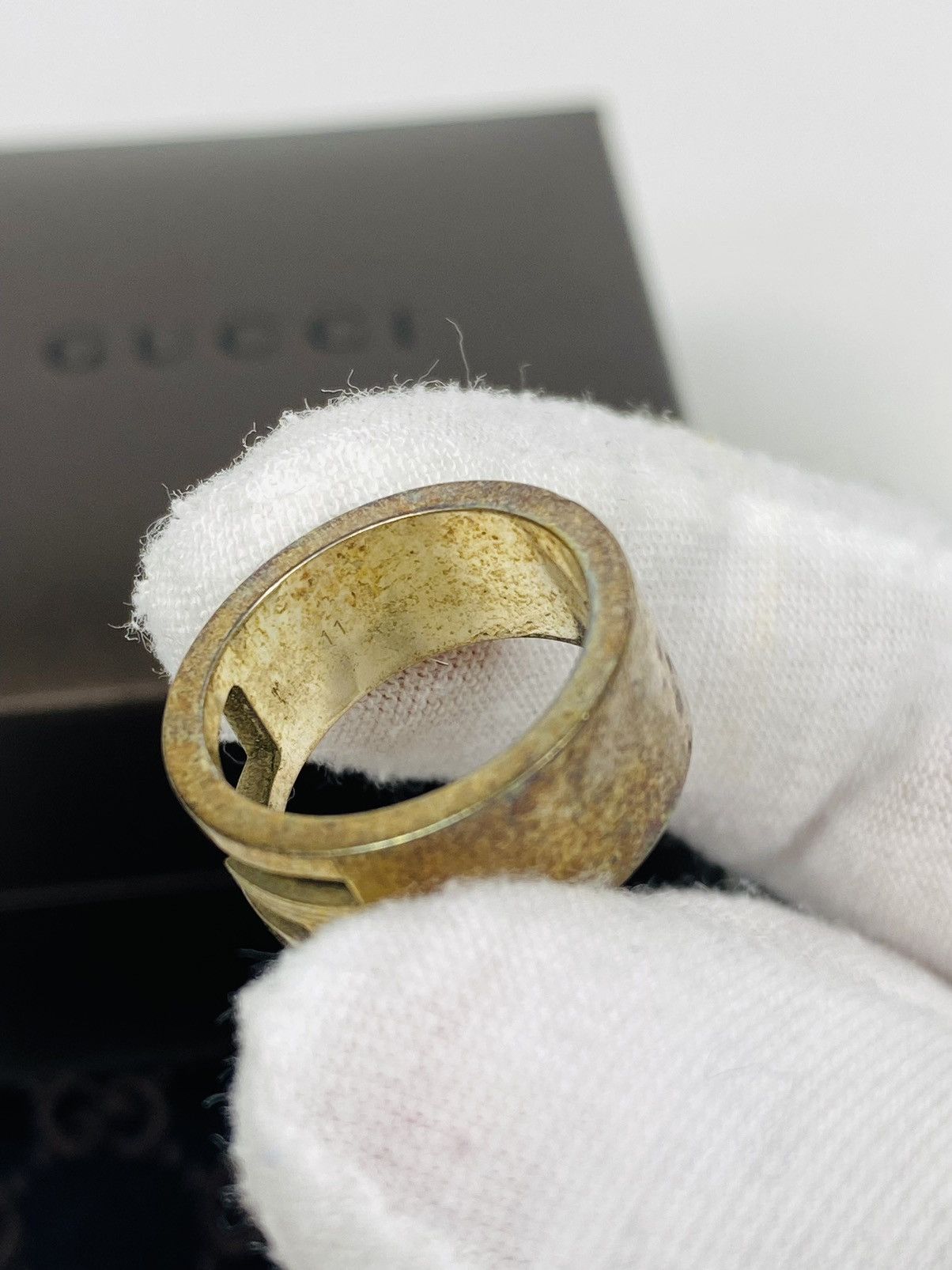 Gucci Gucci .925 Silver G Ring Size IT 11 Size ONE SIZE - 4 Thumbnail