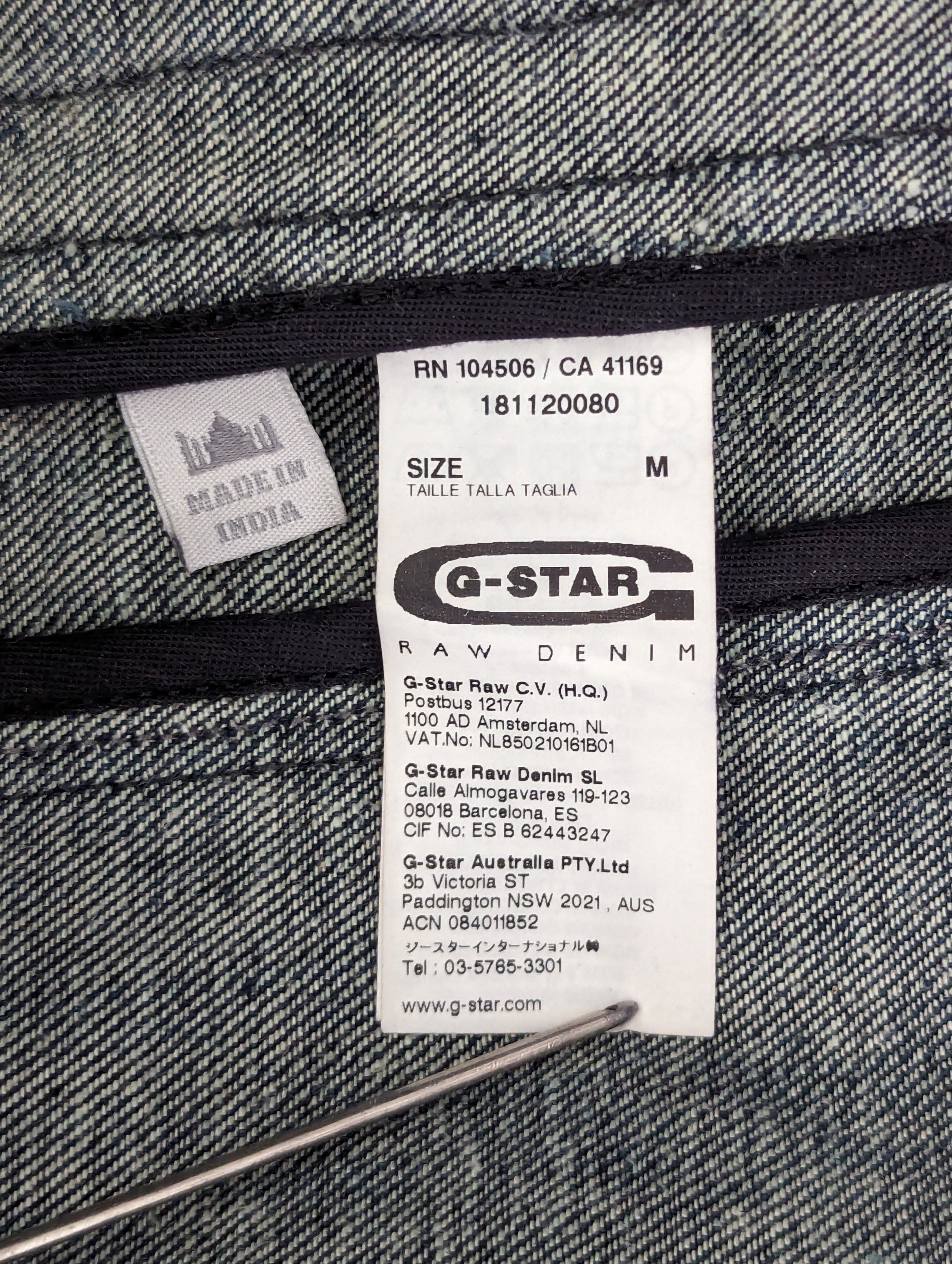 G-Star G-STAR RAW Re Worker Men's Denim Jacket Casual Clothing Size US M / EU 48-50 / 2 - 21 Thumbnail