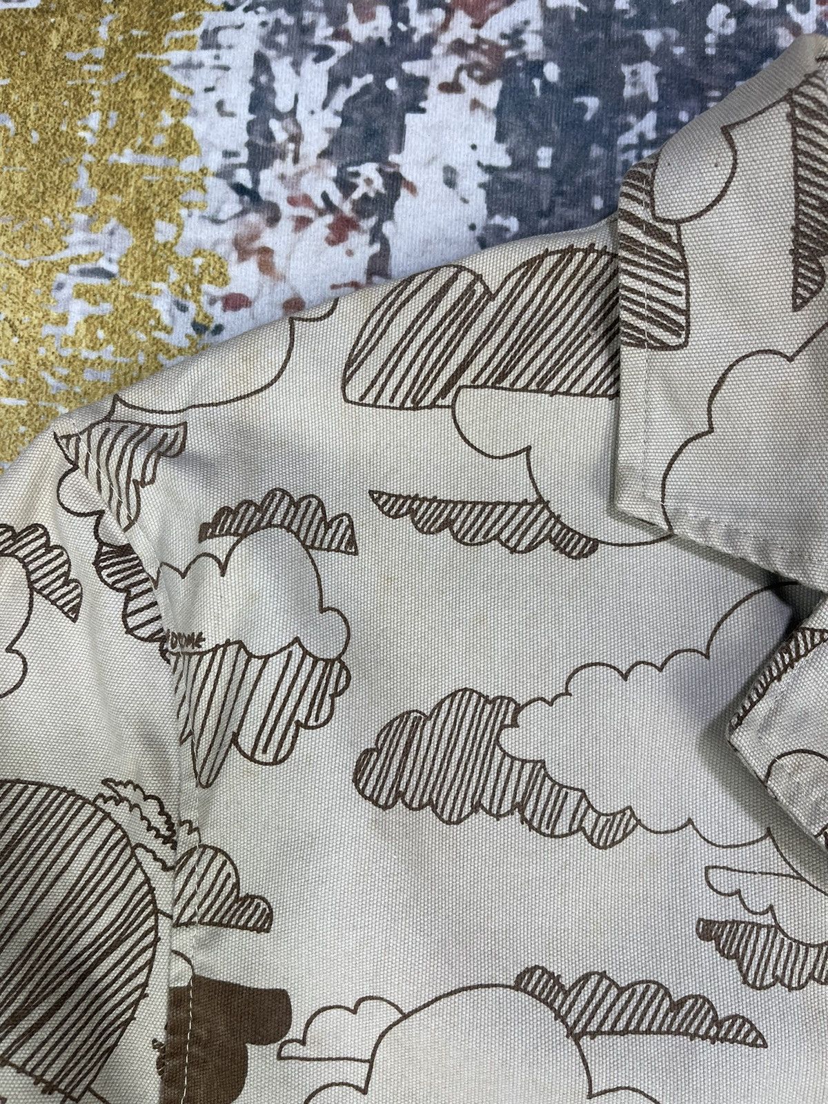 Vintage Vintage Syndrome Canvas Doodle Overprinted Jackets Size US L / EU 52-54 / 3 - 7 Thumbnail