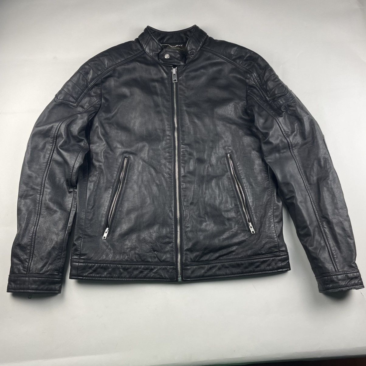 Diesel Diesel L-Muddy Leather Jacket XL | Grailed